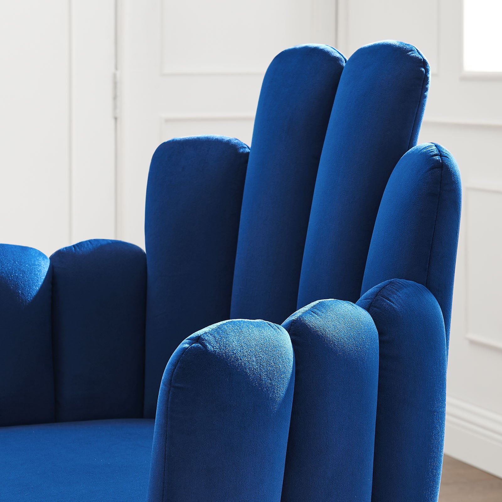 Modway Dining Chairs - Viceroy Performance Velvet Dining Chair Set of 2 Gold Navy