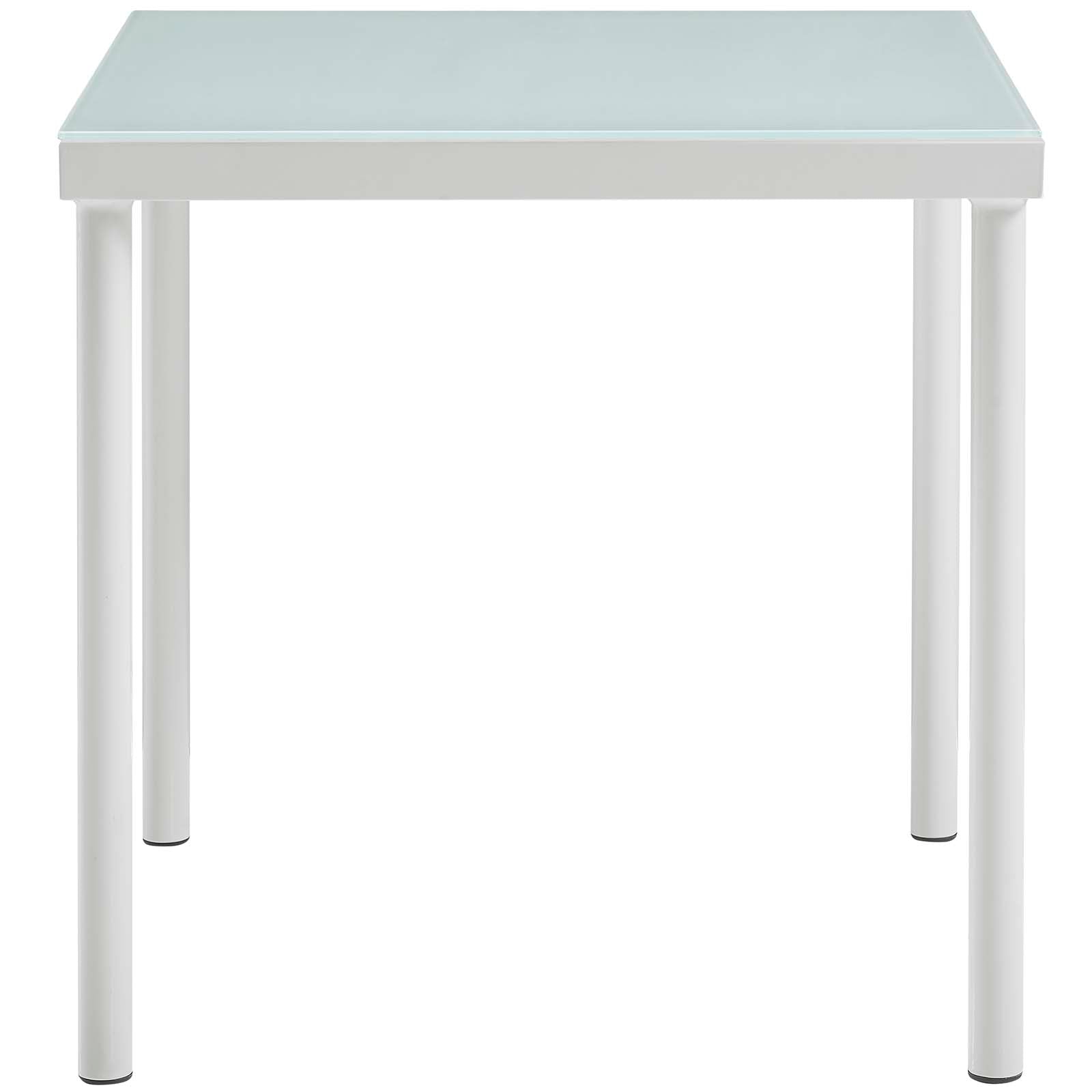 Modway Outdoor Conversation Sets - Harmony 3-Piece Sunbrella Outdoor Patio Aluminum Seating Set White Gray