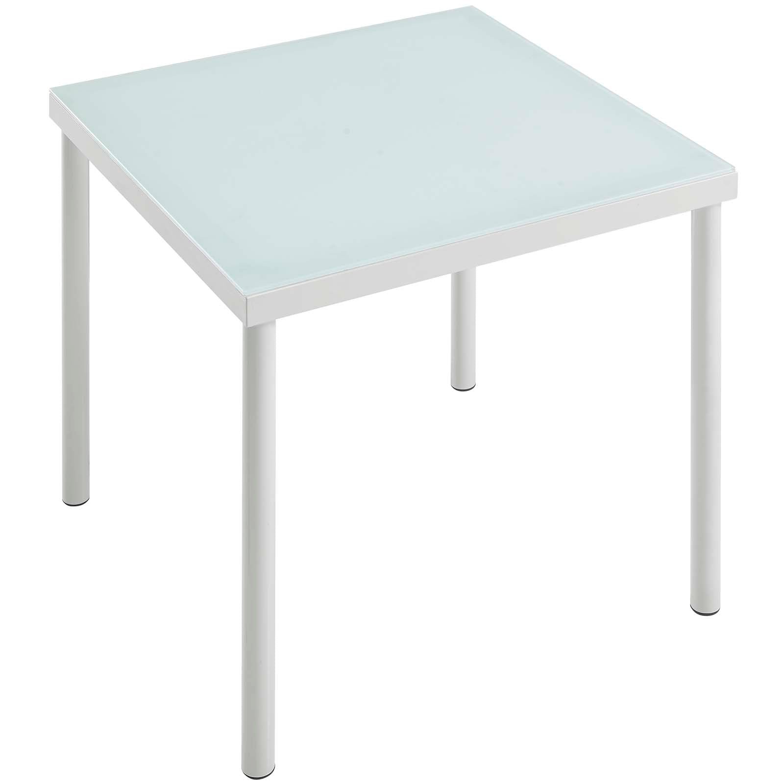 Modway Outdoor Conversation Sets - Harmony 3-Piece Sunbrella Outdoor Patio Aluminum Seating Set White Gray