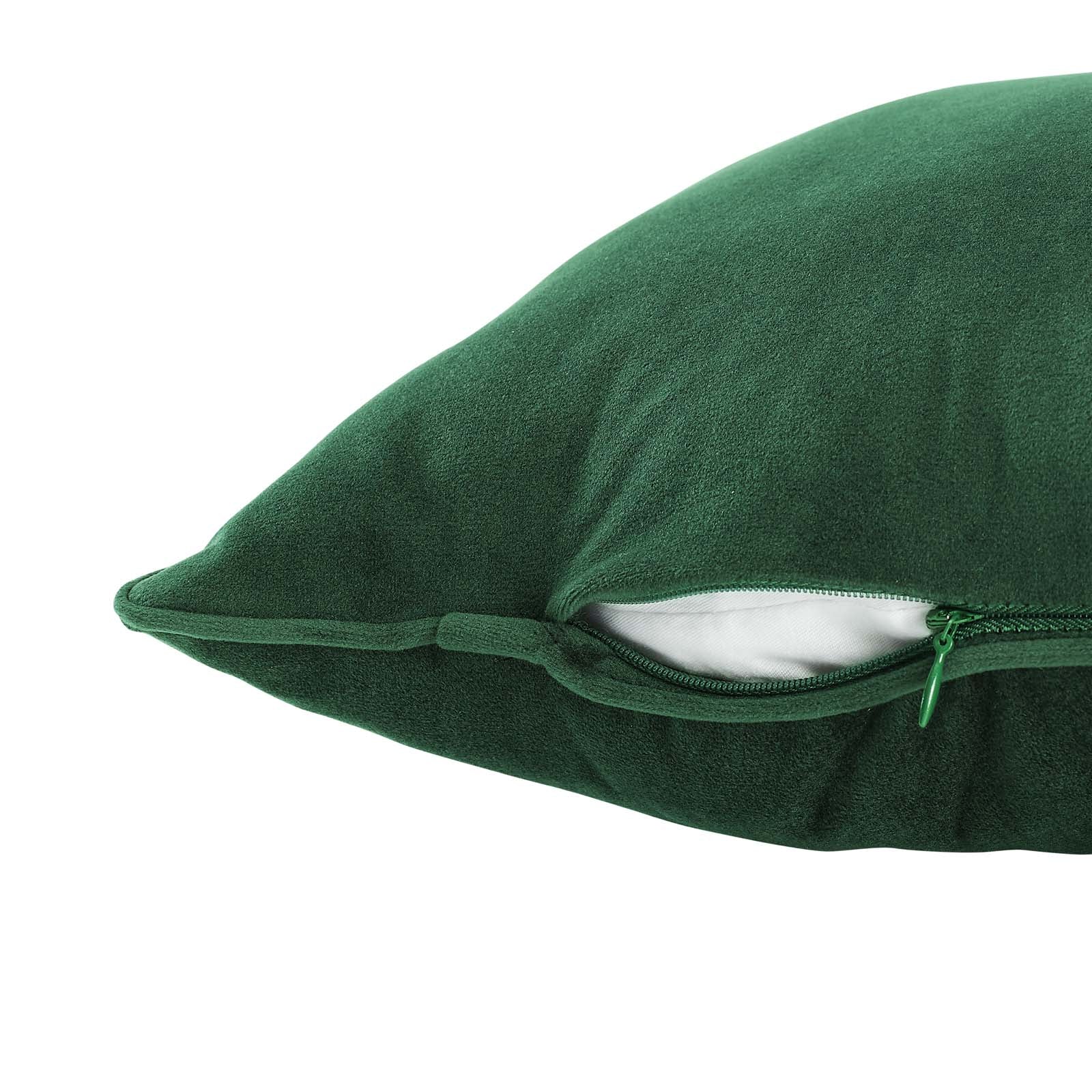 Modway Pillows & Throws - Enhance 24" Performance Velvet Throw Pillow Green