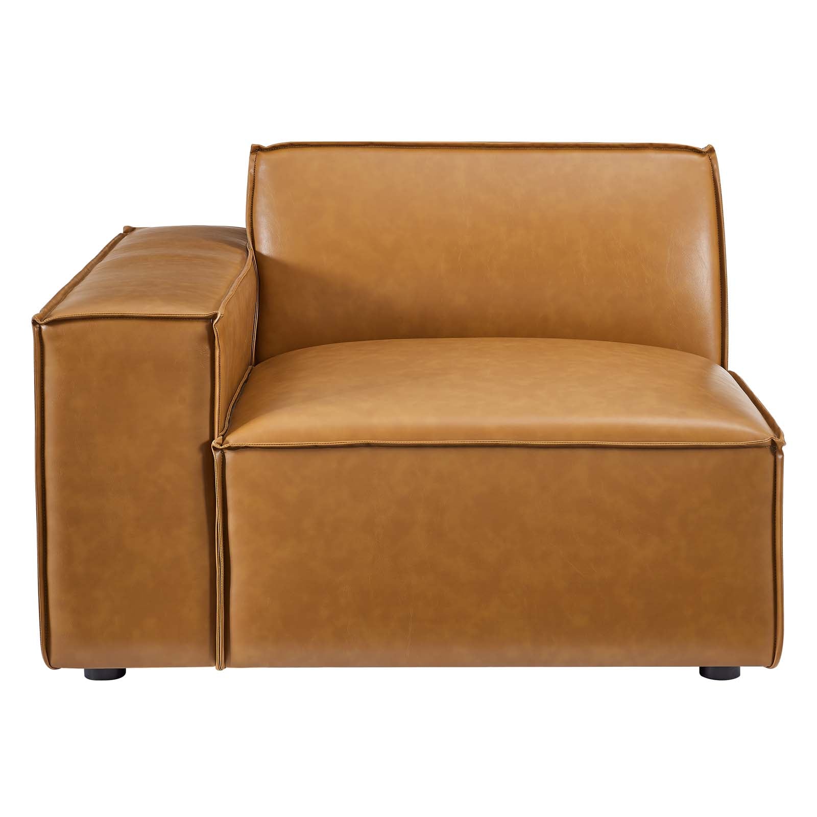 Modway Sofas & Couches - Restore Vegan Leather 4-Piece Sofa Tan