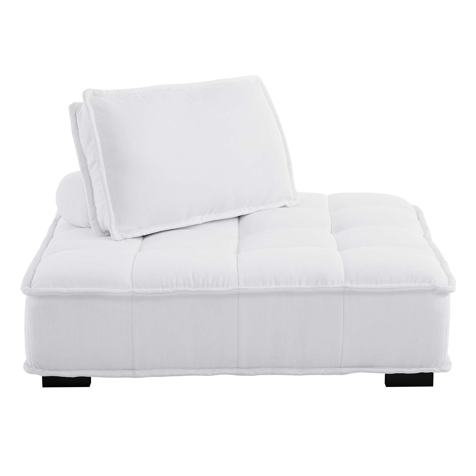 Modway Accent Chairs - Saunter Tufted Fabric Armless Chair White