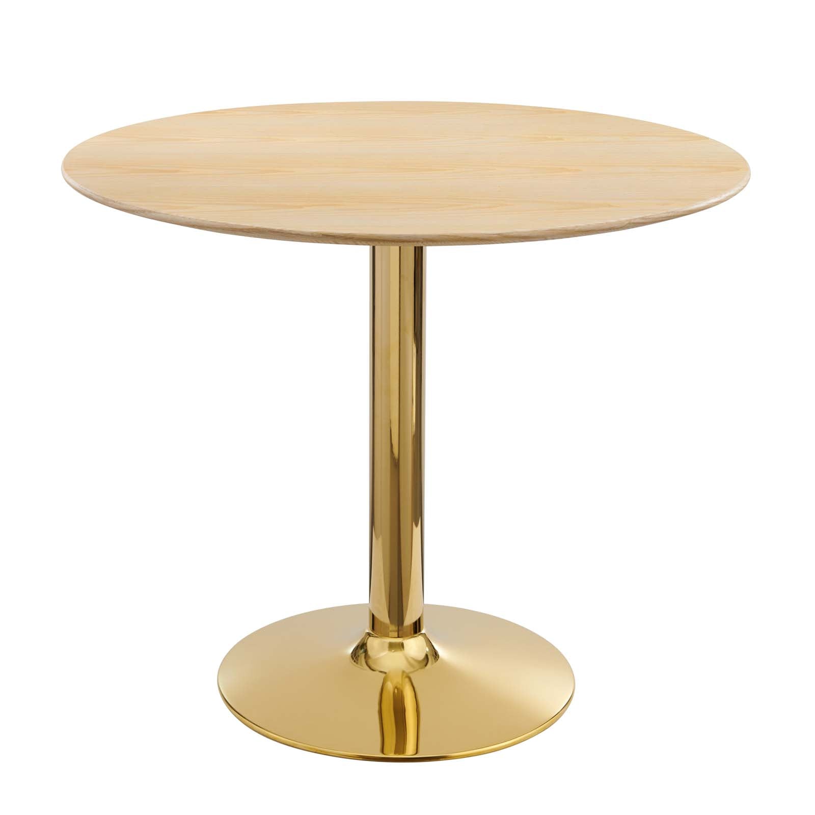 Modway Dining Tables - Verne-35"-Dining-Table-Gold-Natural
