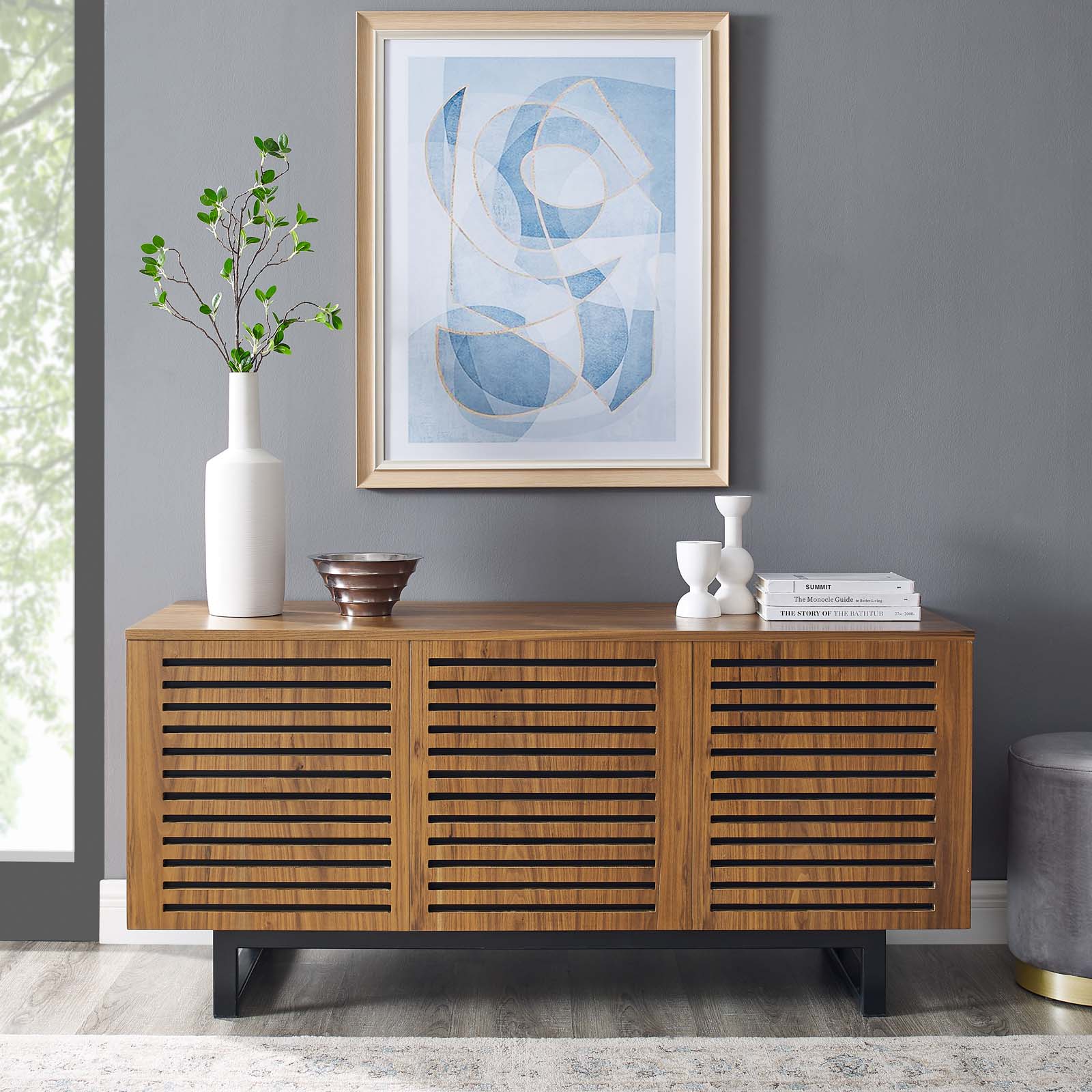 Modway TV & Media Units - Parker-55"-TV-Stand-Walnut