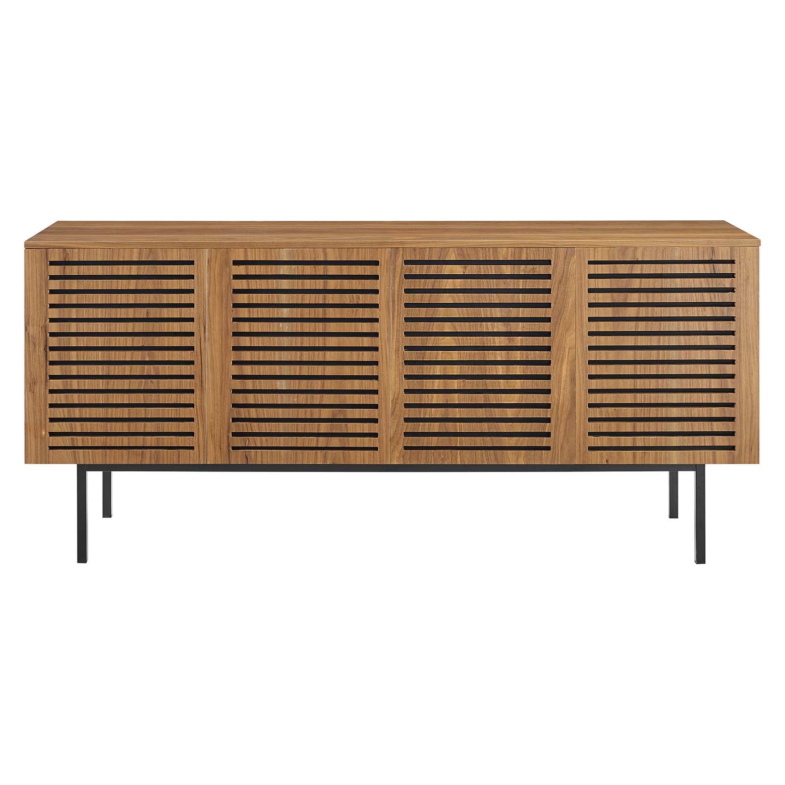 Modway TV & Media Units - Parker-73"-Tall-TV-Stand-Walnut