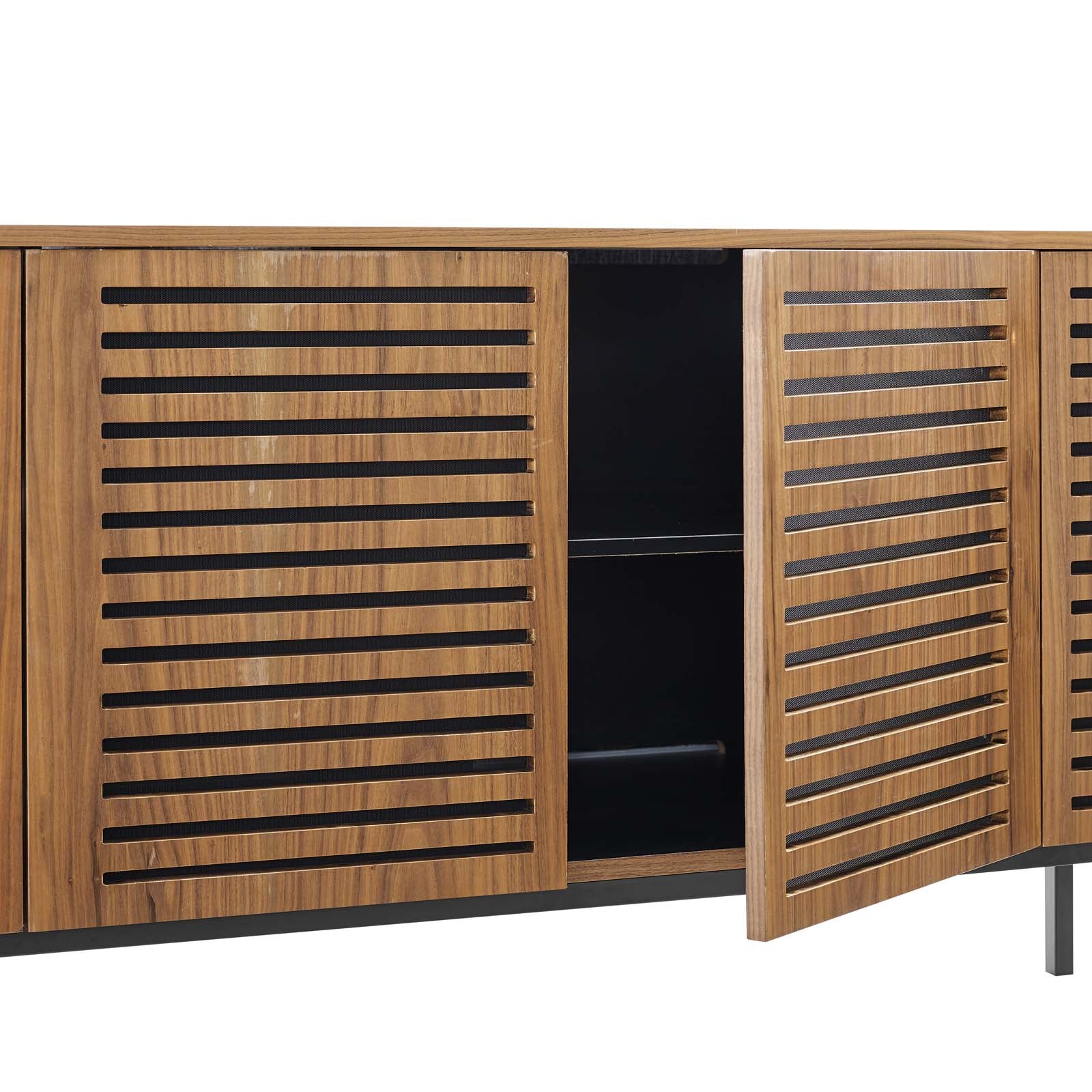 Modway TV & Media Units - Parker-73"-Tall-TV-Stand-Walnut