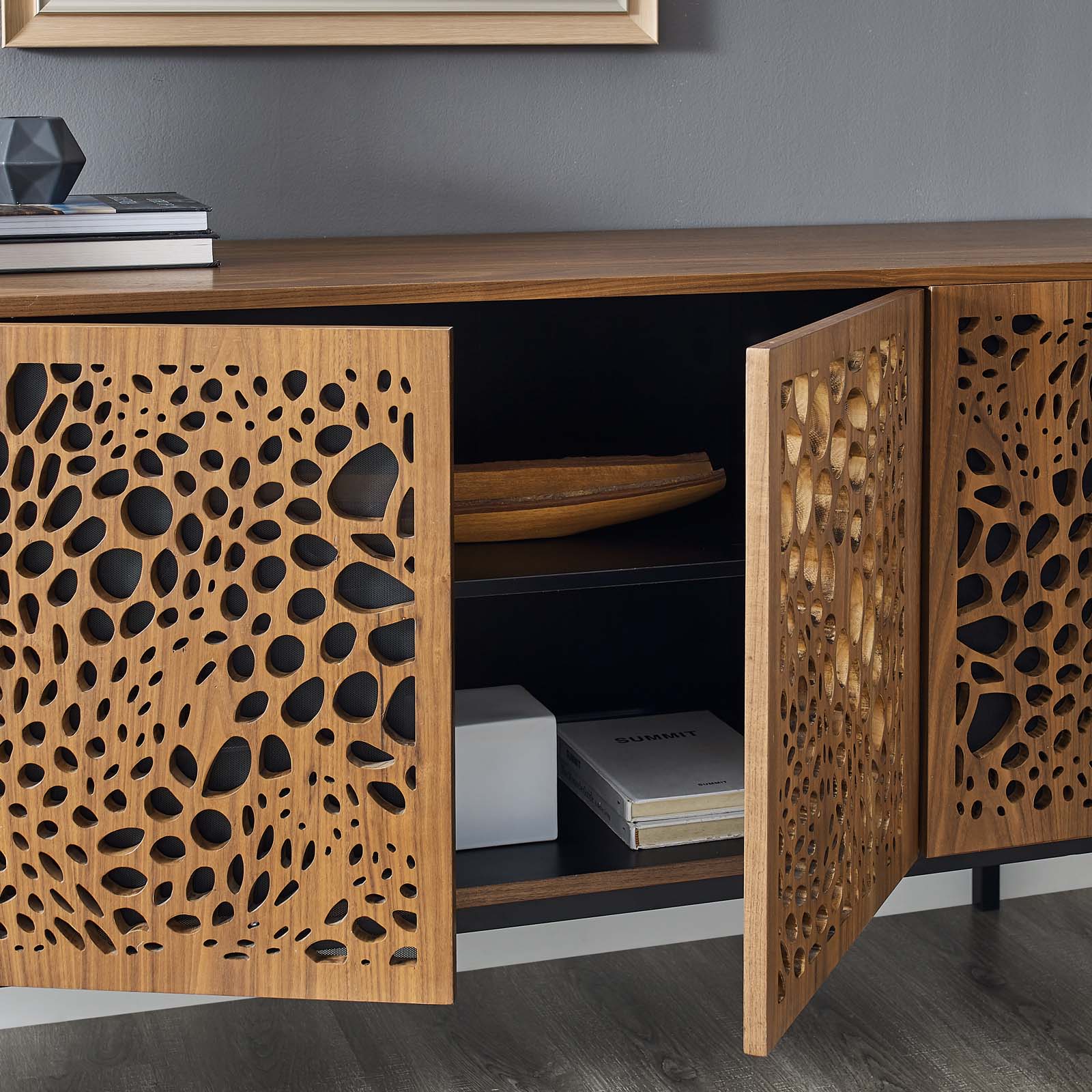Modway TV & Media Units - Yosemite 73" TV Stand Walnut
