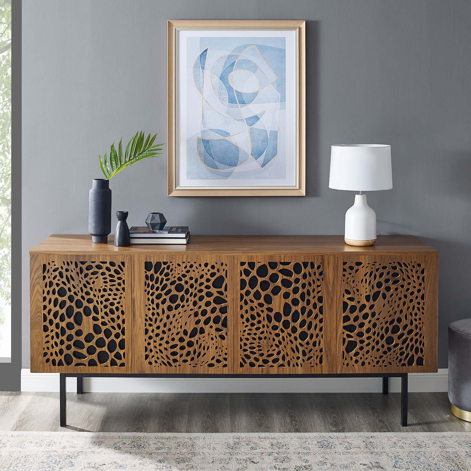 Modway TV & Media Units - Yosemite 73" TV Stand Walnut