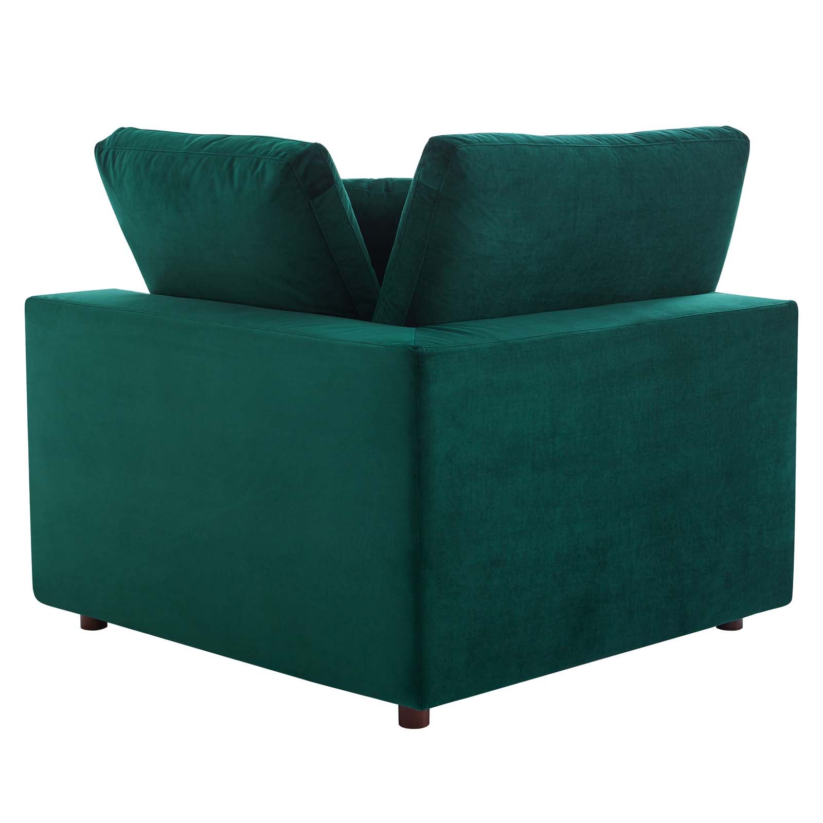 Modway Sofas & Couches - Commix Down Filled Overstuffed Performance Velvet 3-Seater Sofa Green
