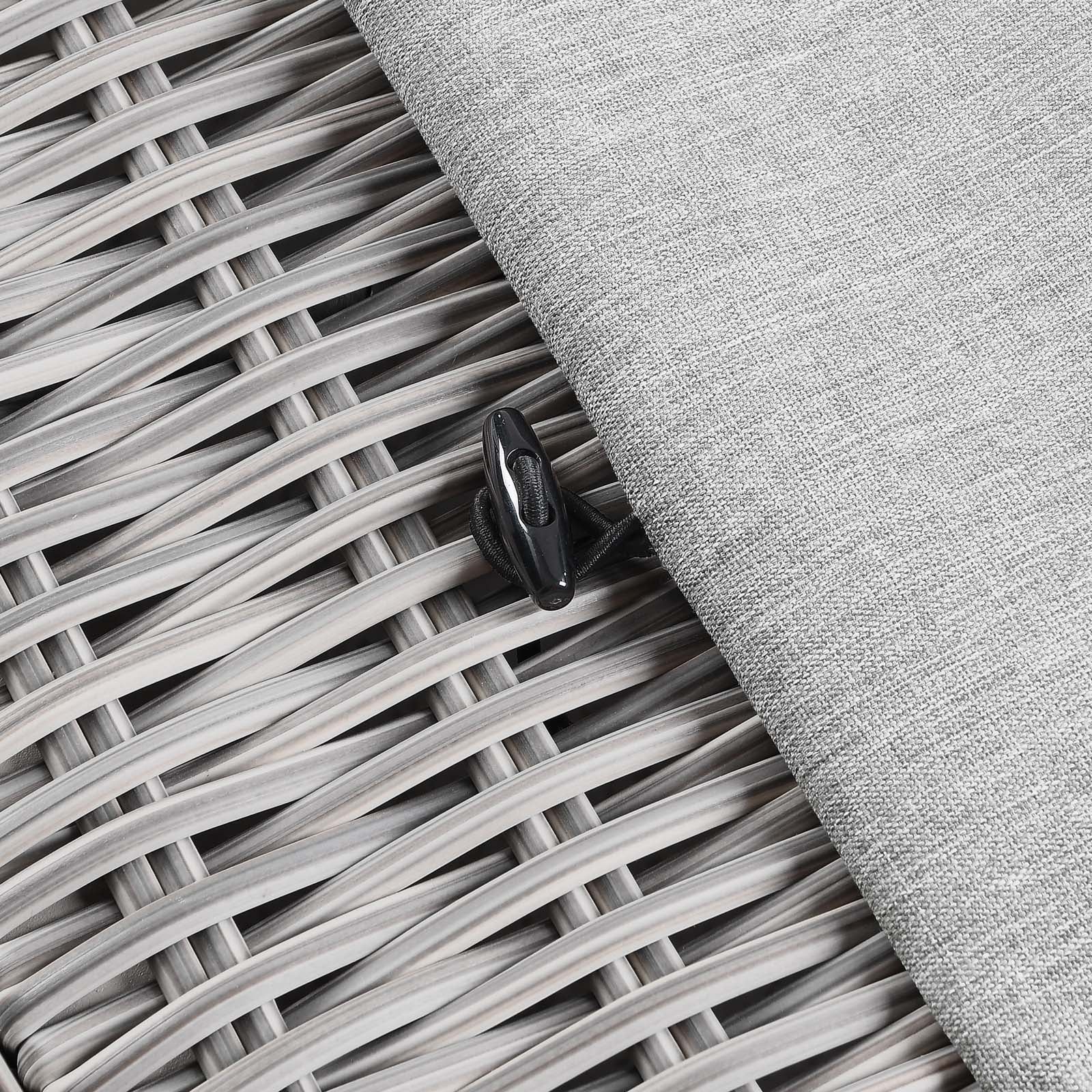 Modway Outdoor Ottomans - Conway Outdoor Patio Wicker Rattan Ottoman Light Gray