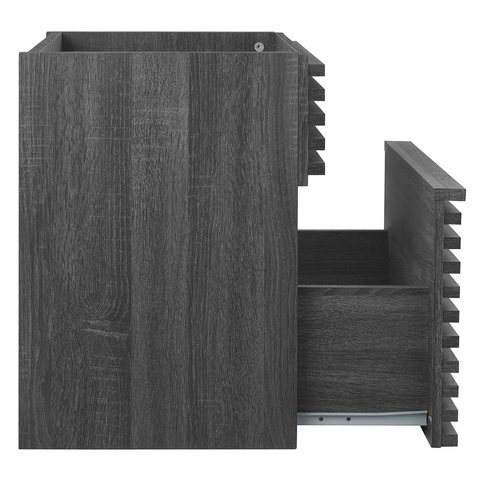 Modway Bathroom Vanity - Render 18" Wall-Mount Bathroom Vanity Cabinet Charcoal