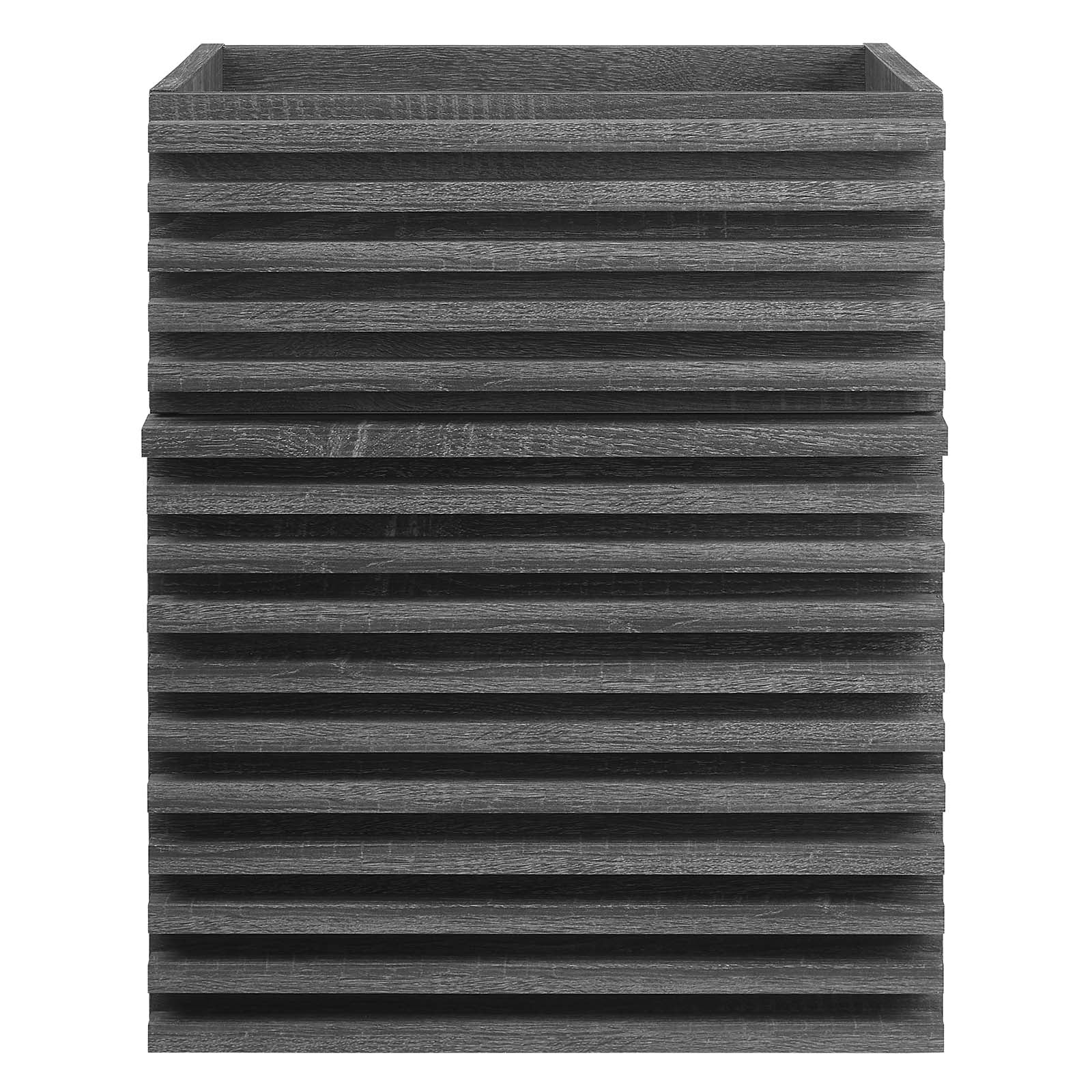 Modway Bathroom Vanity - Render 18" Wall-Mount Bathroom Vanity Cabinet Charcoal