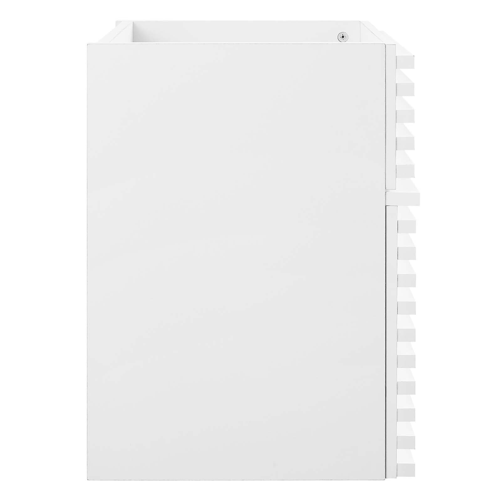 Modway Bathroom Vanity - Render 18" Wall-Mount Bathroom Vanity Cabinet White