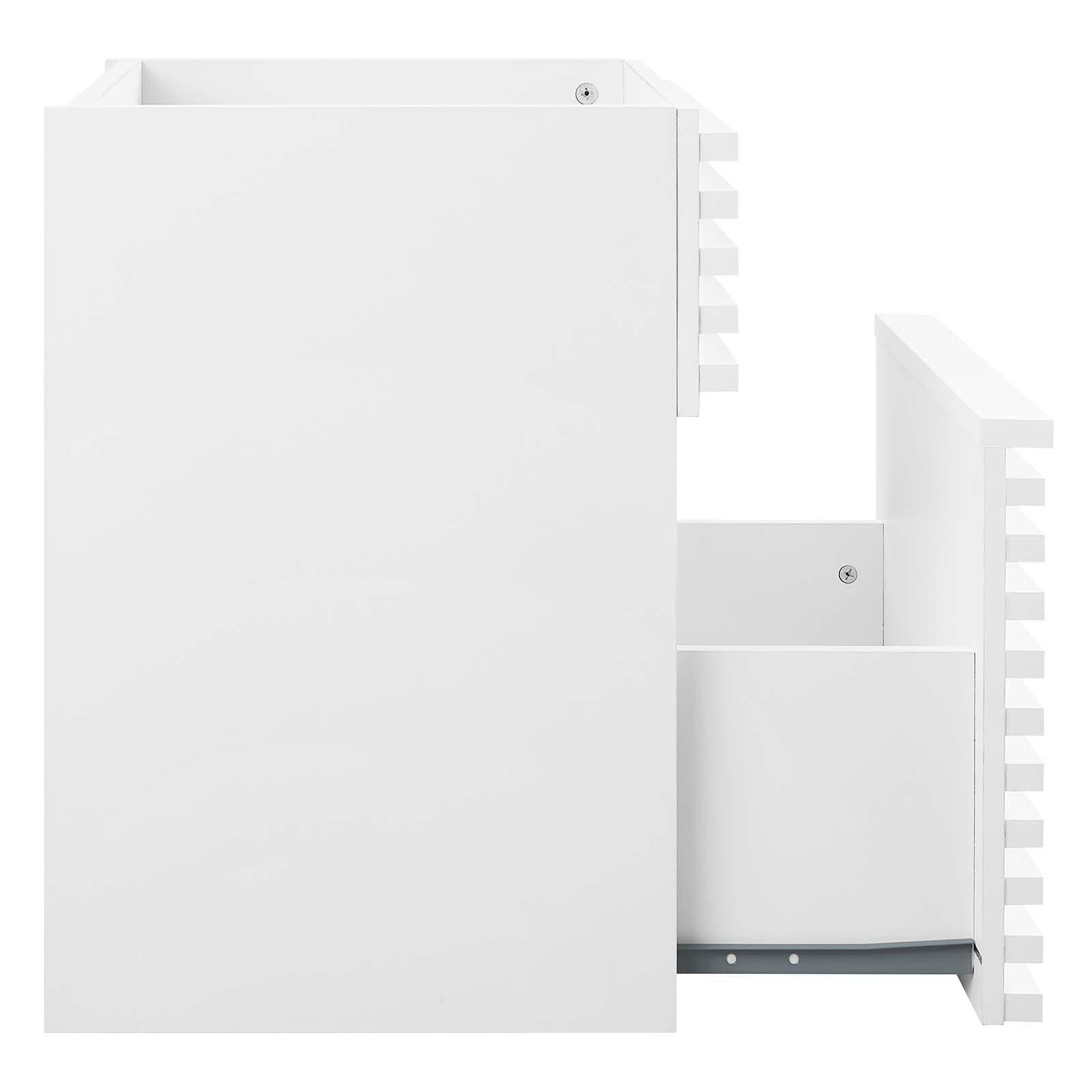 Modway Bathroom Vanity - Render 18" Wall-Mount Bathroom Vanity Cabinet White