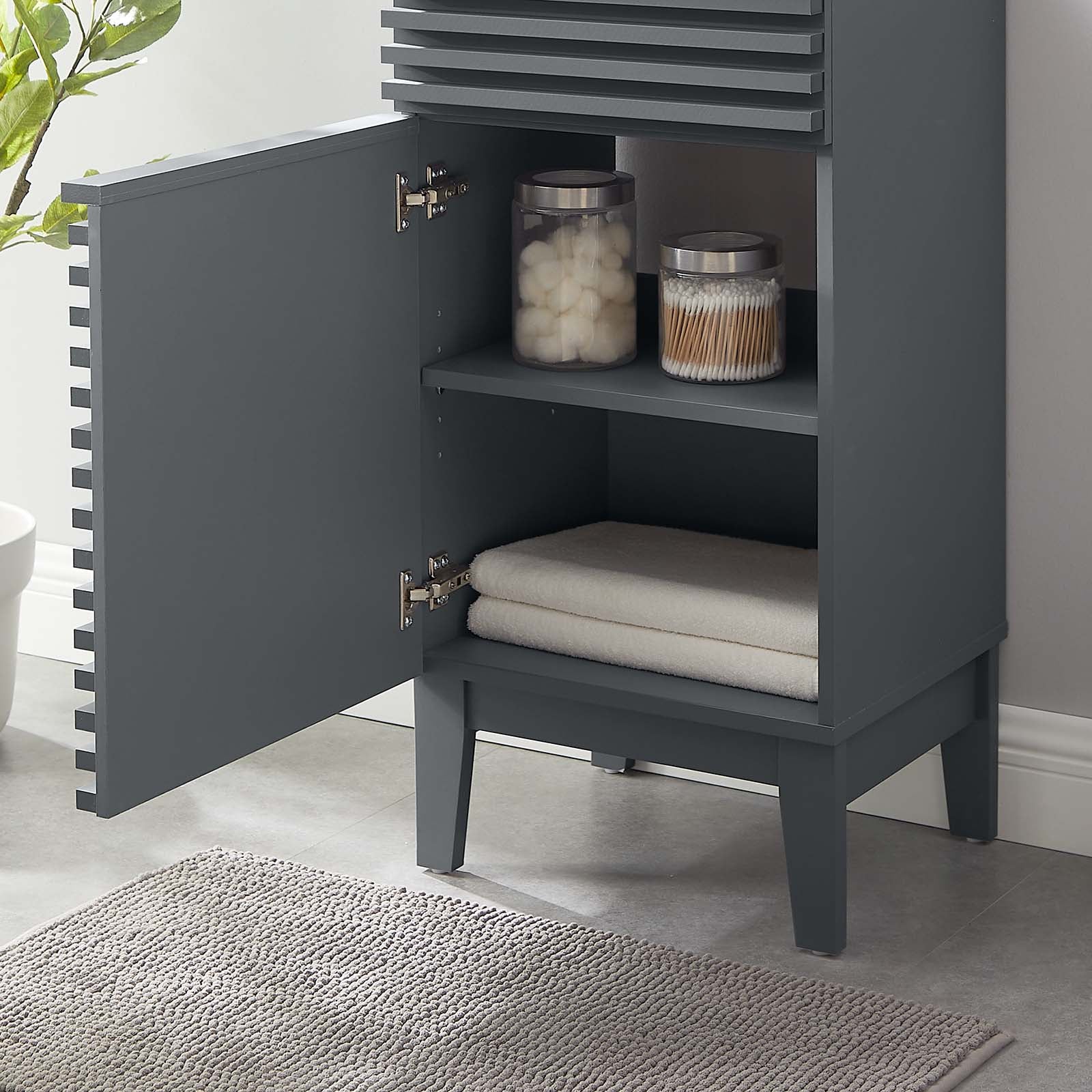 Modway Bathroom Vanity - Render 18" Bathroom Vanity Cabinet Gray