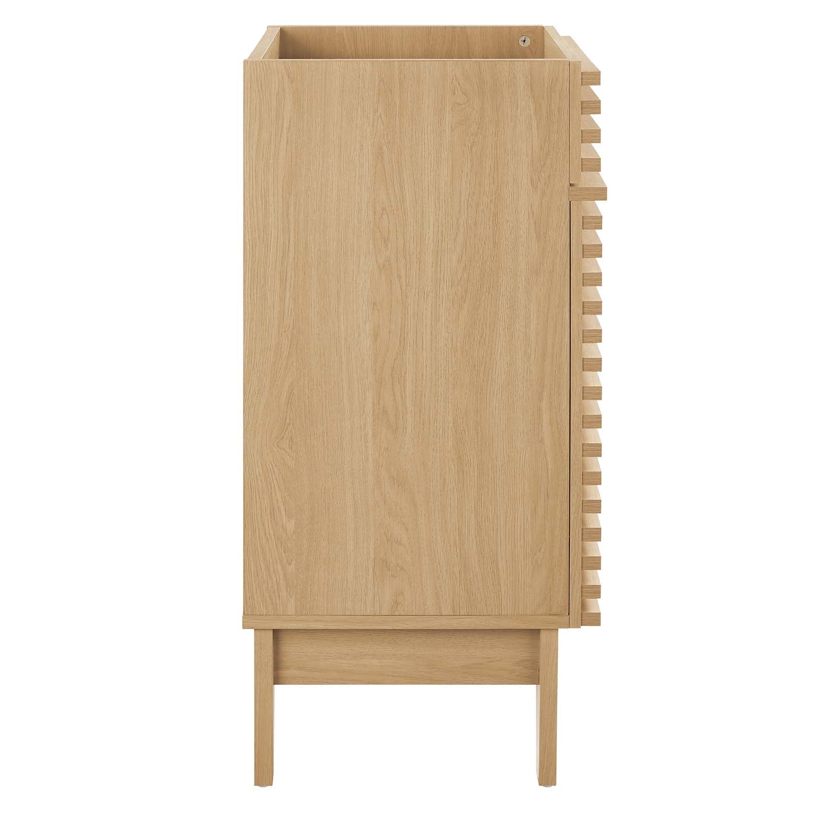 Modway Bathroom Vanity - Render 18" Bathroom Vanity Cabinet Oak