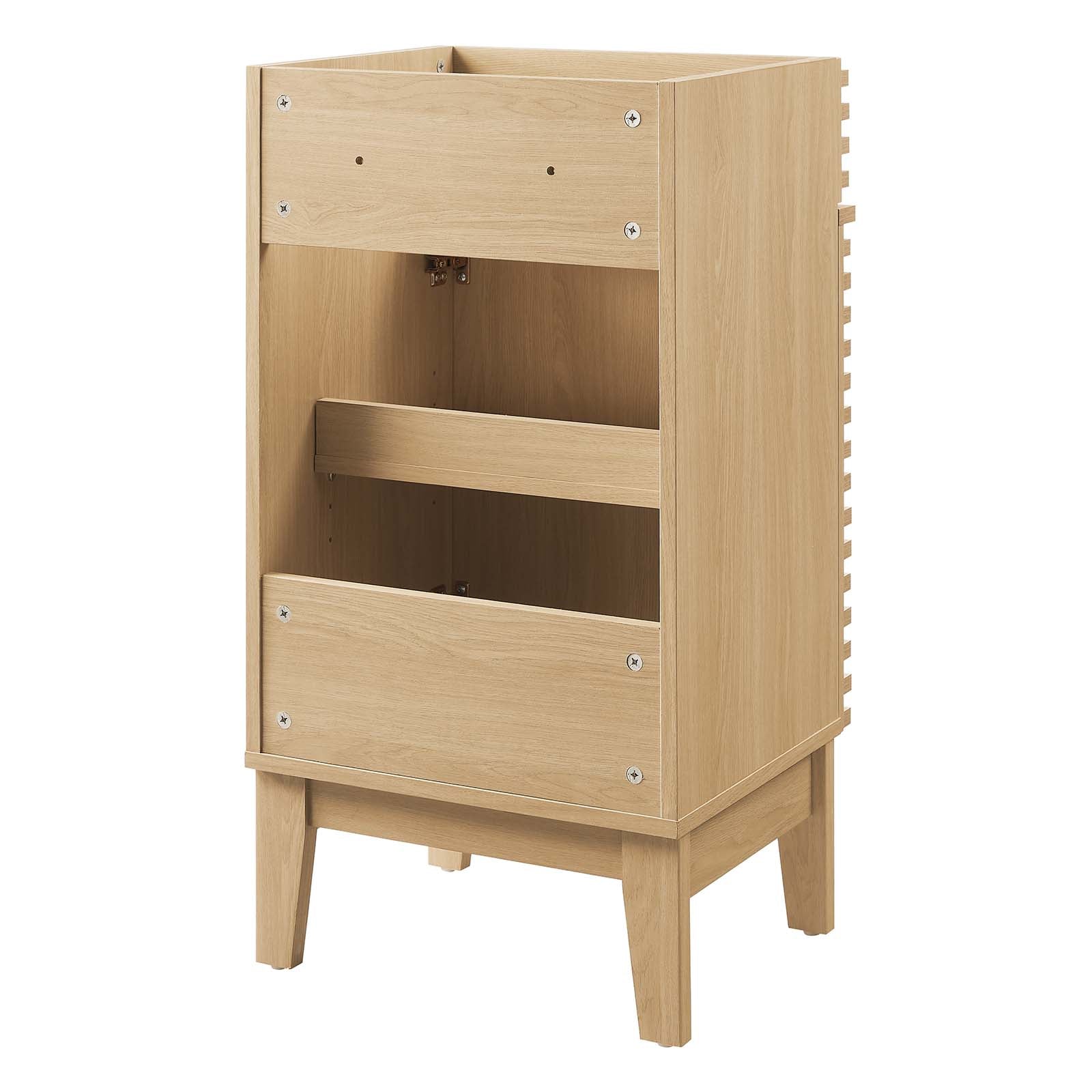 Modway Bathroom Vanity - Render 18" Bathroom Vanity Cabinet Oak