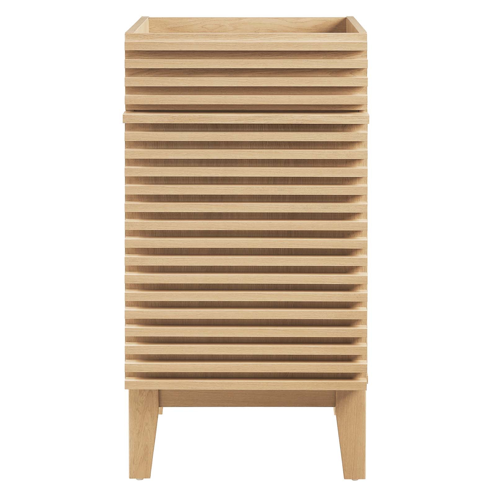 Modway Bathroom Vanity - Render 18" Bathroom Vanity Cabinet Oak