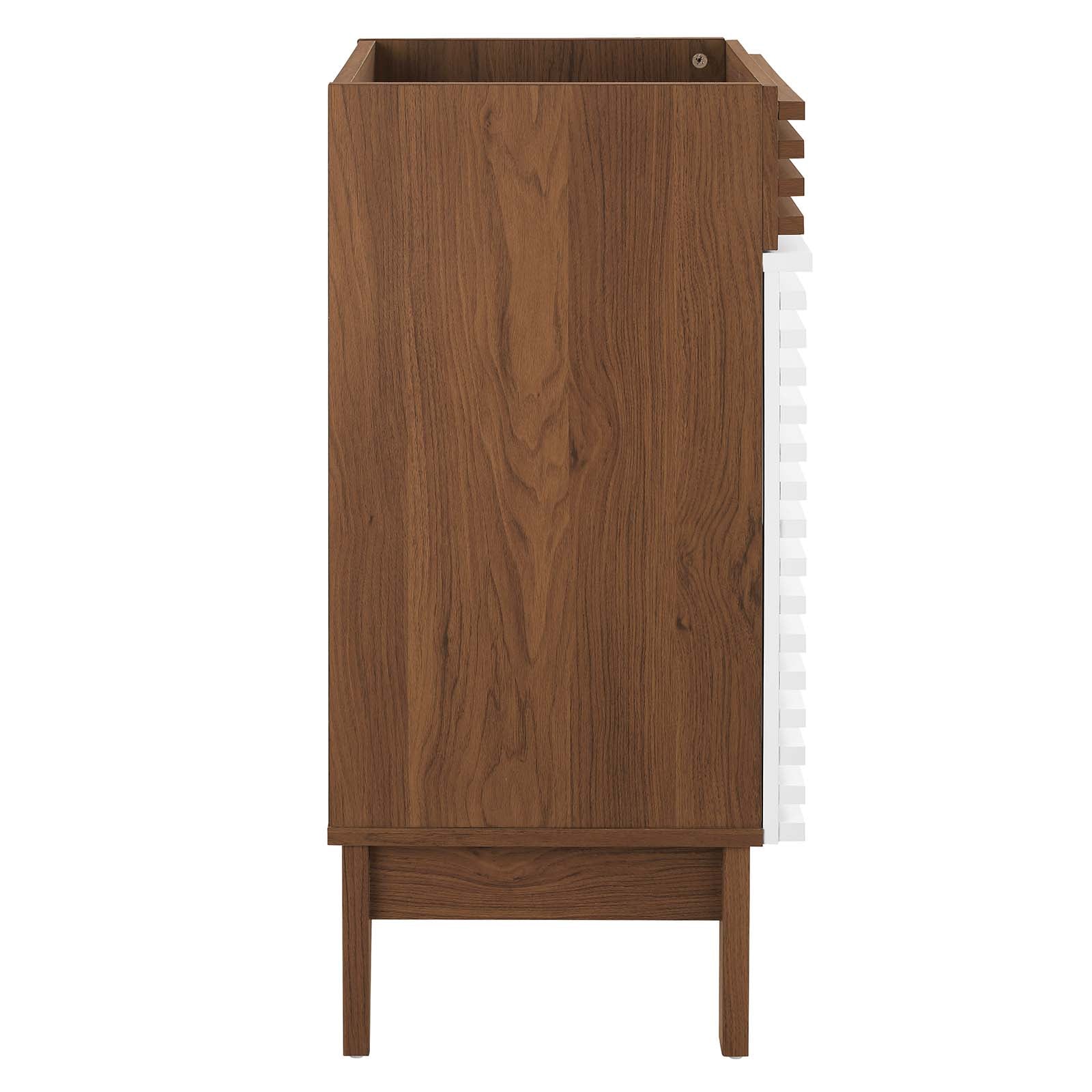 Modway Bathroom Vanity - Render 18" Bathroom Vanity Cabinet White Walnut