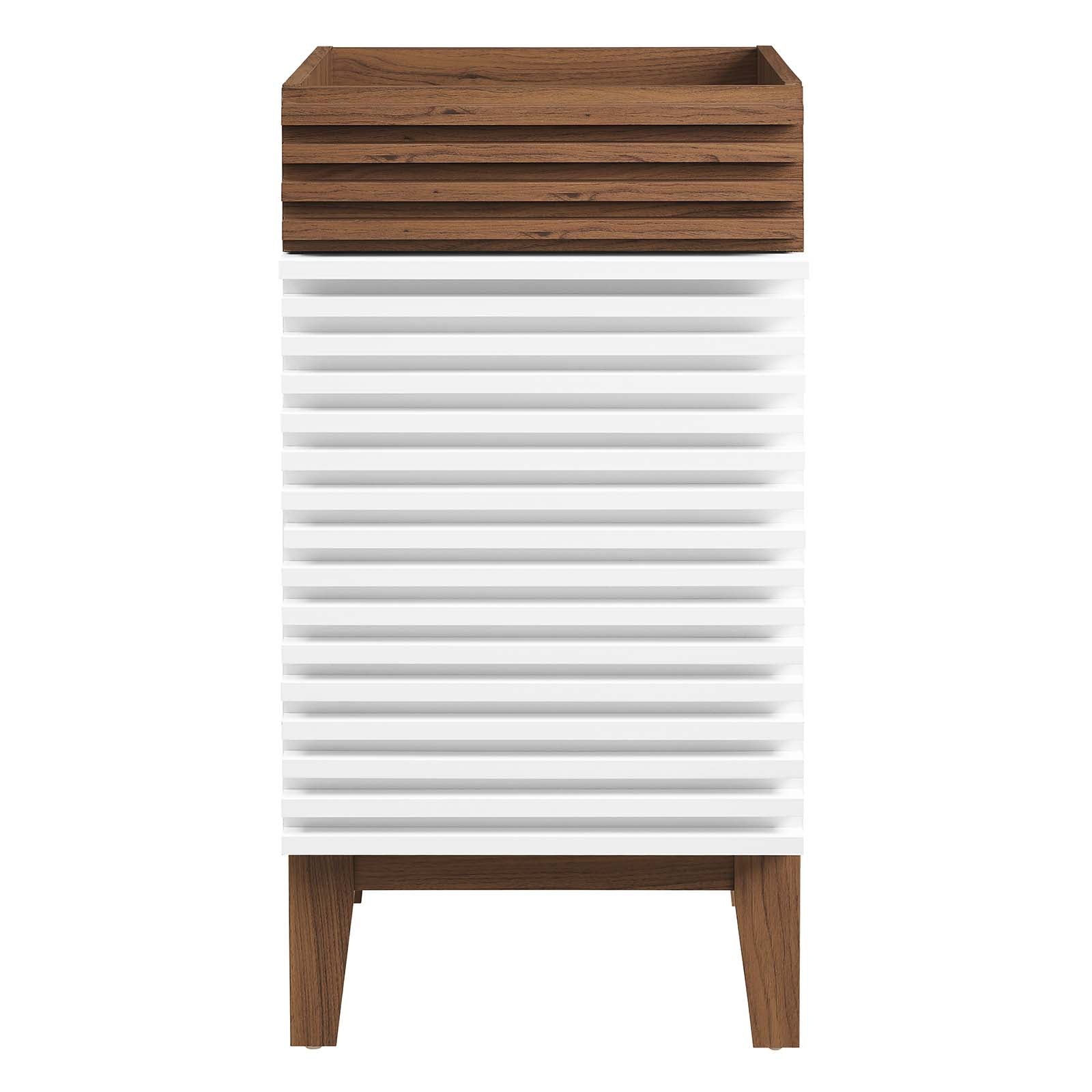 Modway Bathroom Vanity - Render 18" Bathroom Vanity Cabinet White Walnut