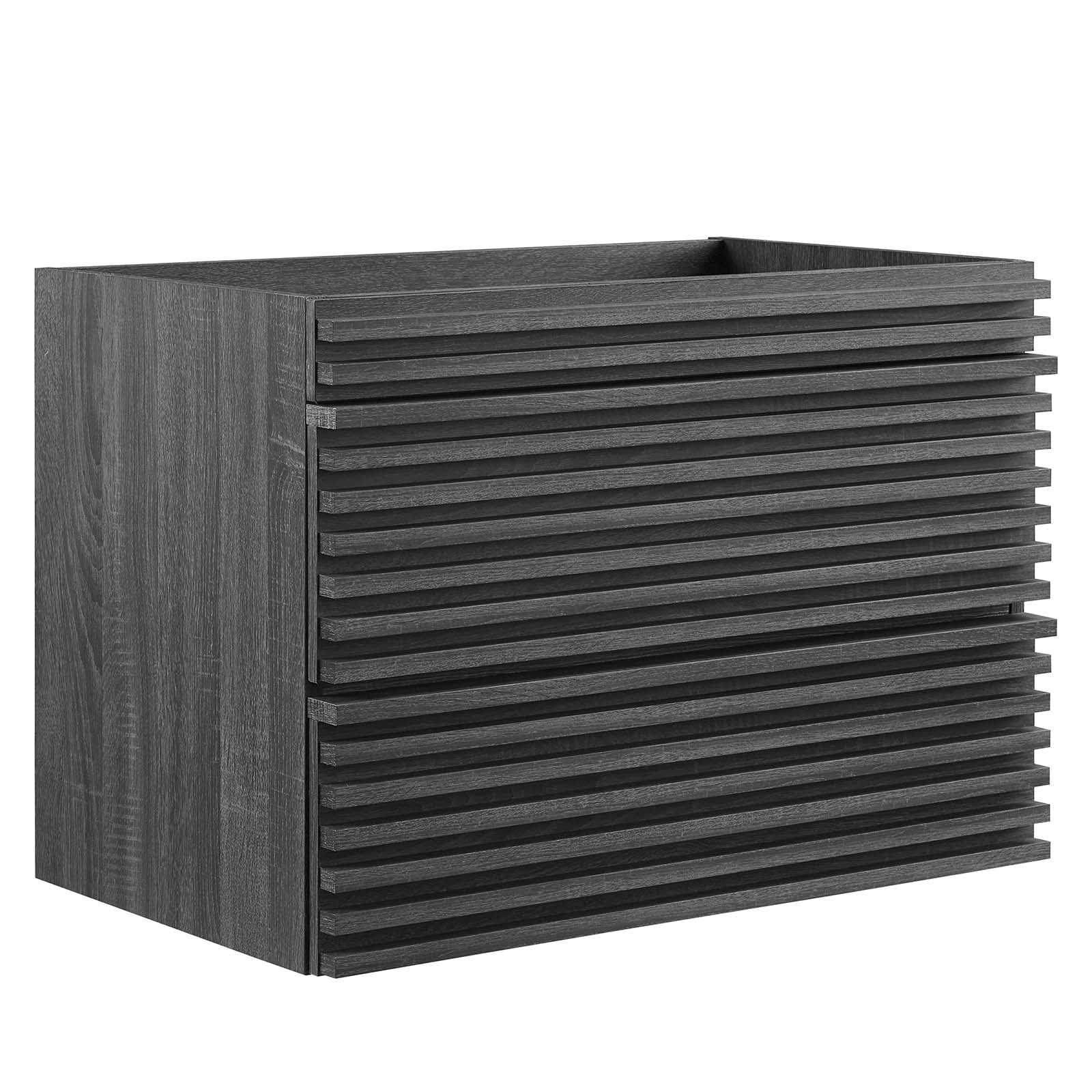 Modway Bathroom Vanity - Render 30" Wall-Mount Bathroom Vanity Charcoal