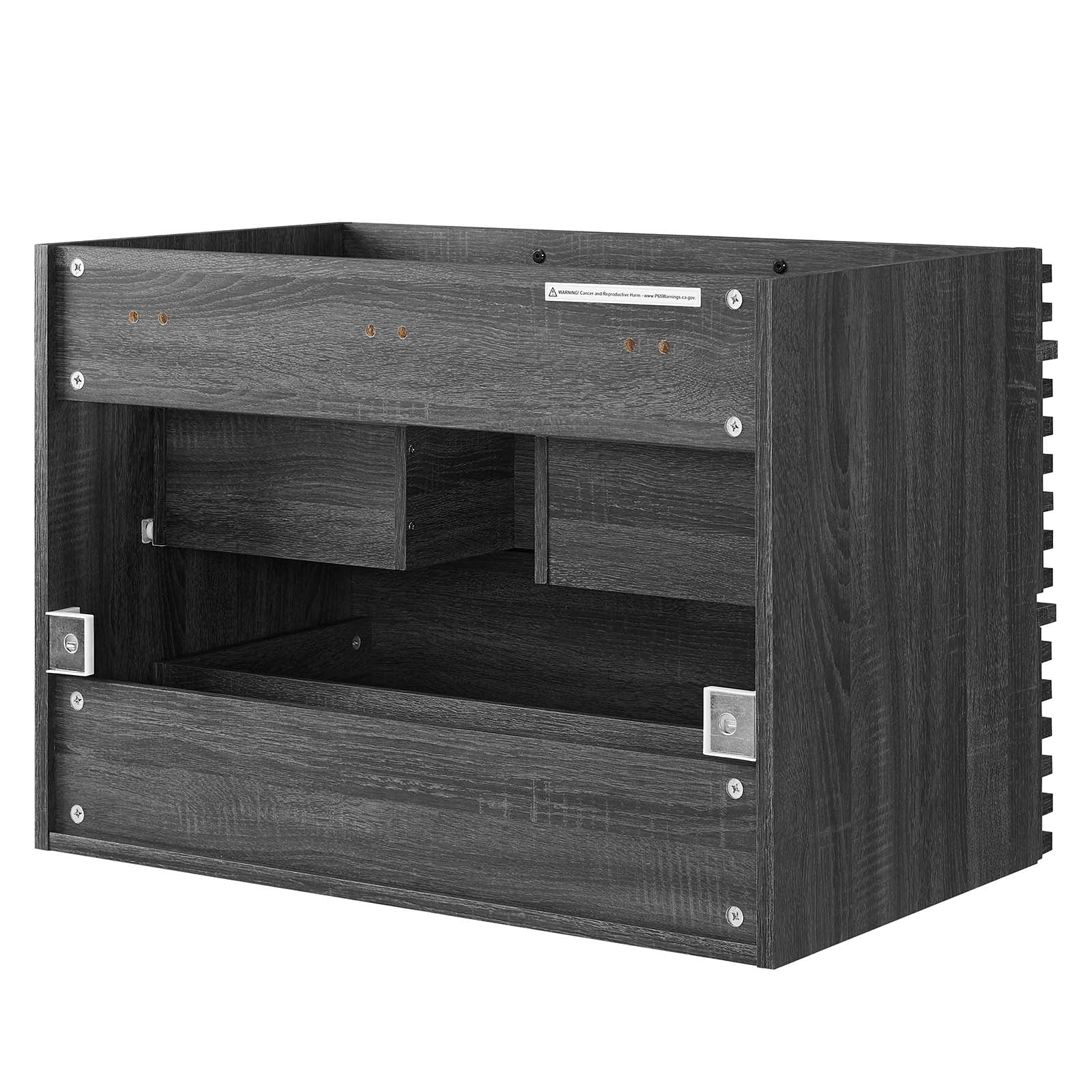 Modway Bathroom Vanity - Render 30" Wall-Mount Bathroom Vanity Charcoal