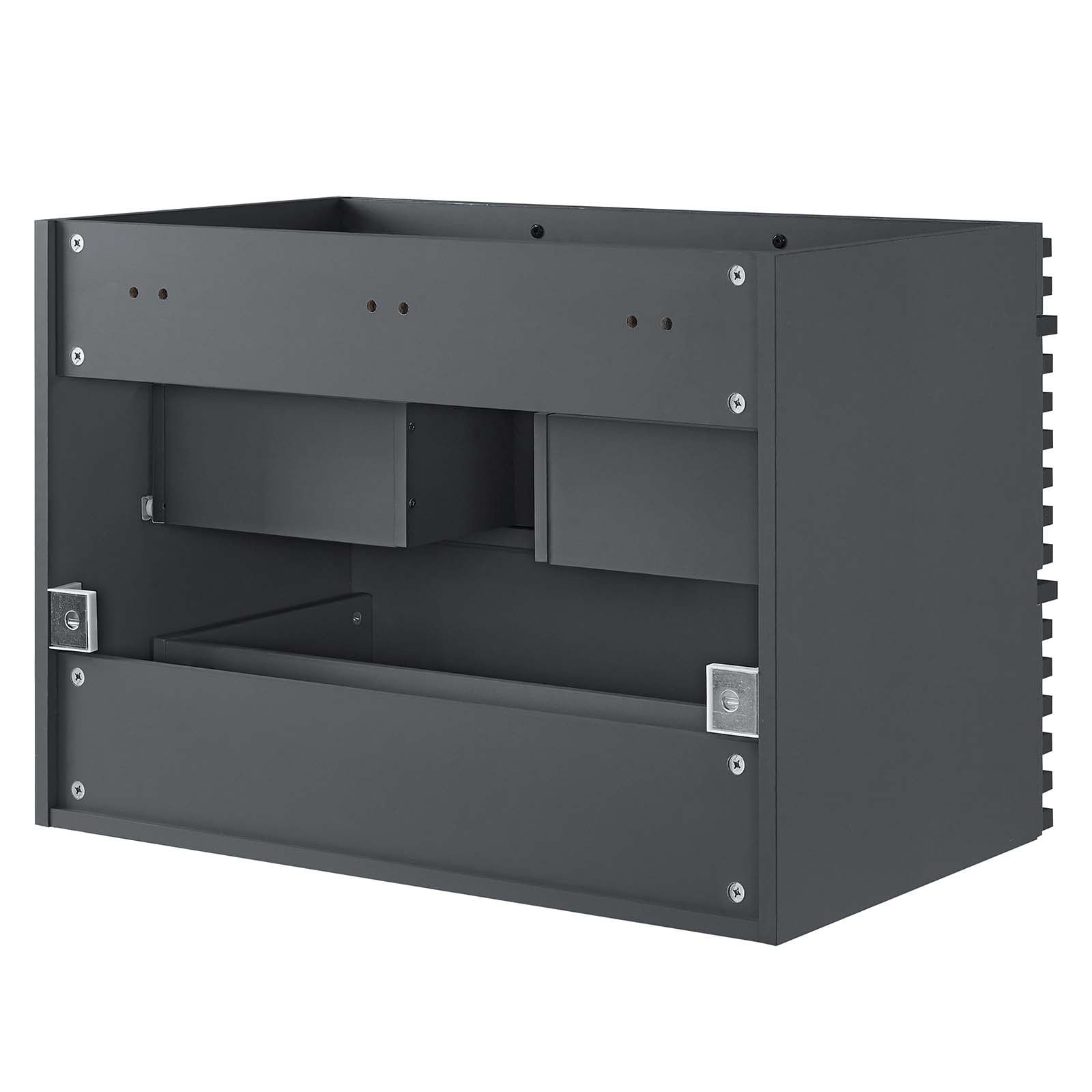 Modway Bathroom Vanity - Render 30" Wall-Mount Bathroom Vanity Gray