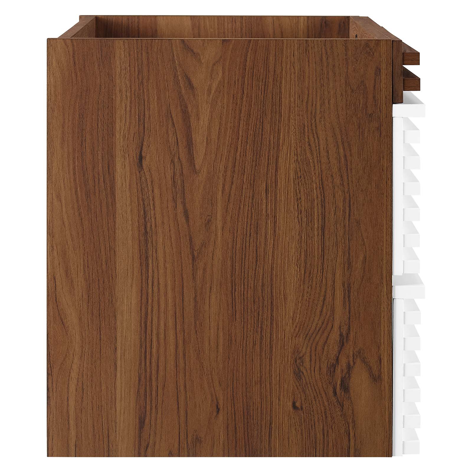 Modway Bathroom Vanity - Render 30" Wall-Mount Bathroom Vanity White Walnut