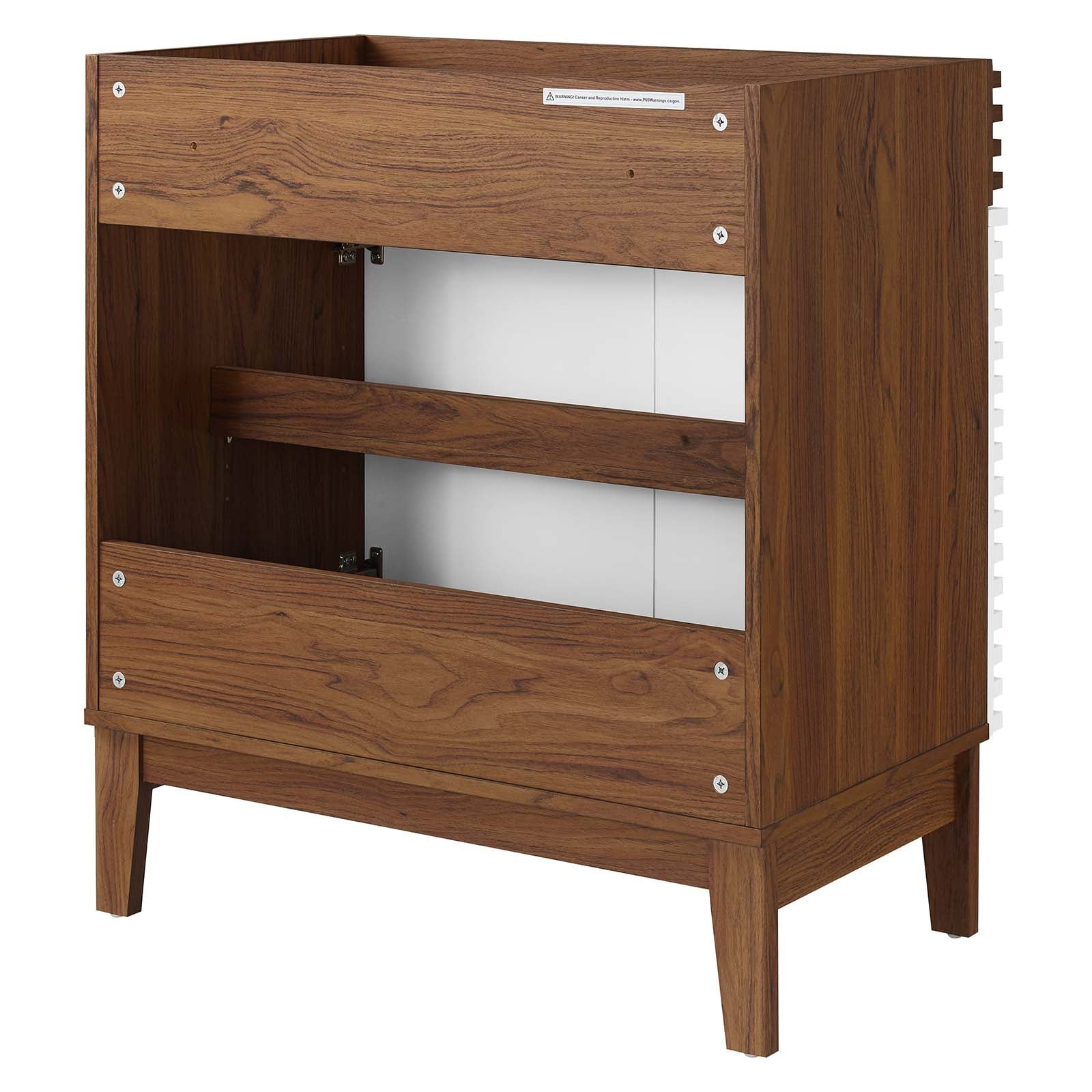 Modway Bathroom Vanity - Render 30" Bathroom Vanity Cabinet White Walnut