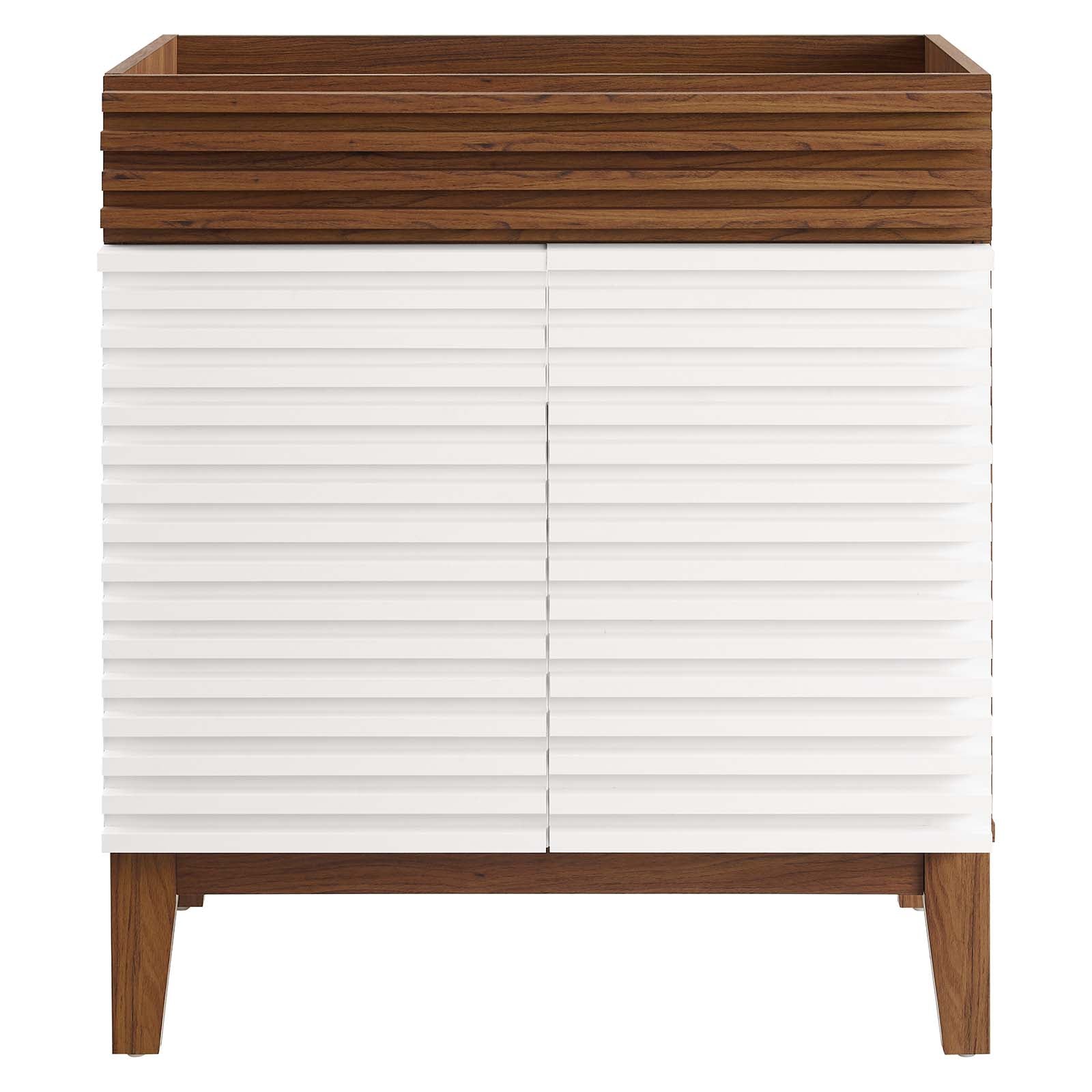 Modway Bathroom Vanity - Render 30" Bathroom Vanity Cabinet White Walnut
