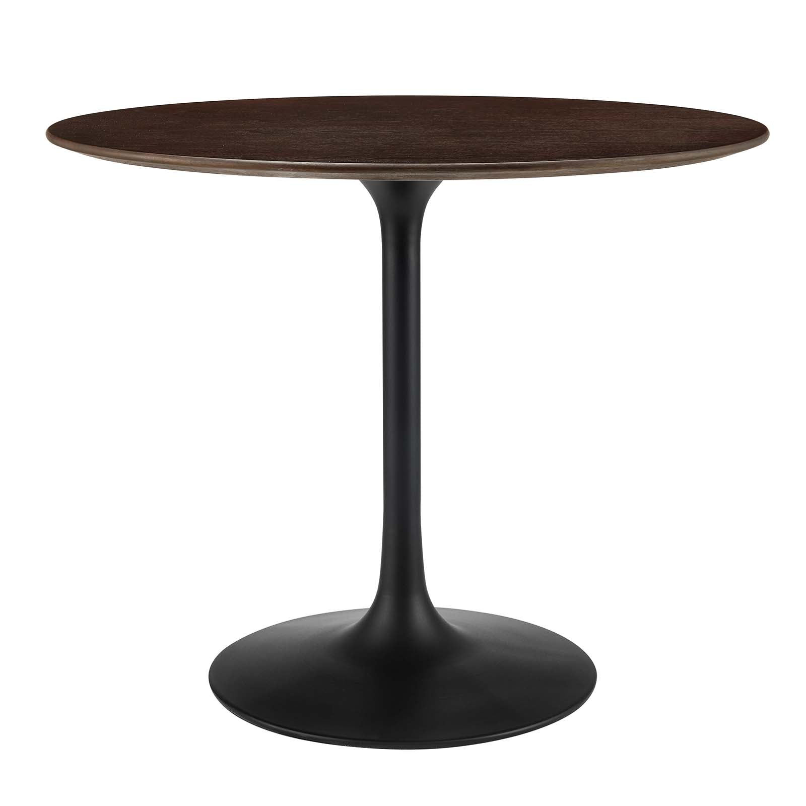 Modway Dining Tables - Lippa-36"-Round-Wood-Dining-Table-Black-Cherry-Walnut