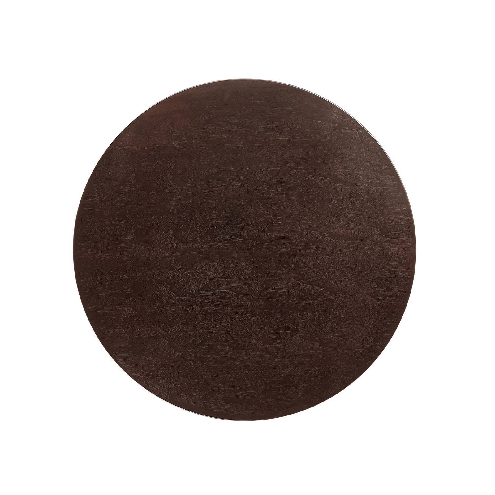 Modway Dining Tables - Lippa-36"-Round-Wood-Dining-Table-Black-Cherry-Walnut