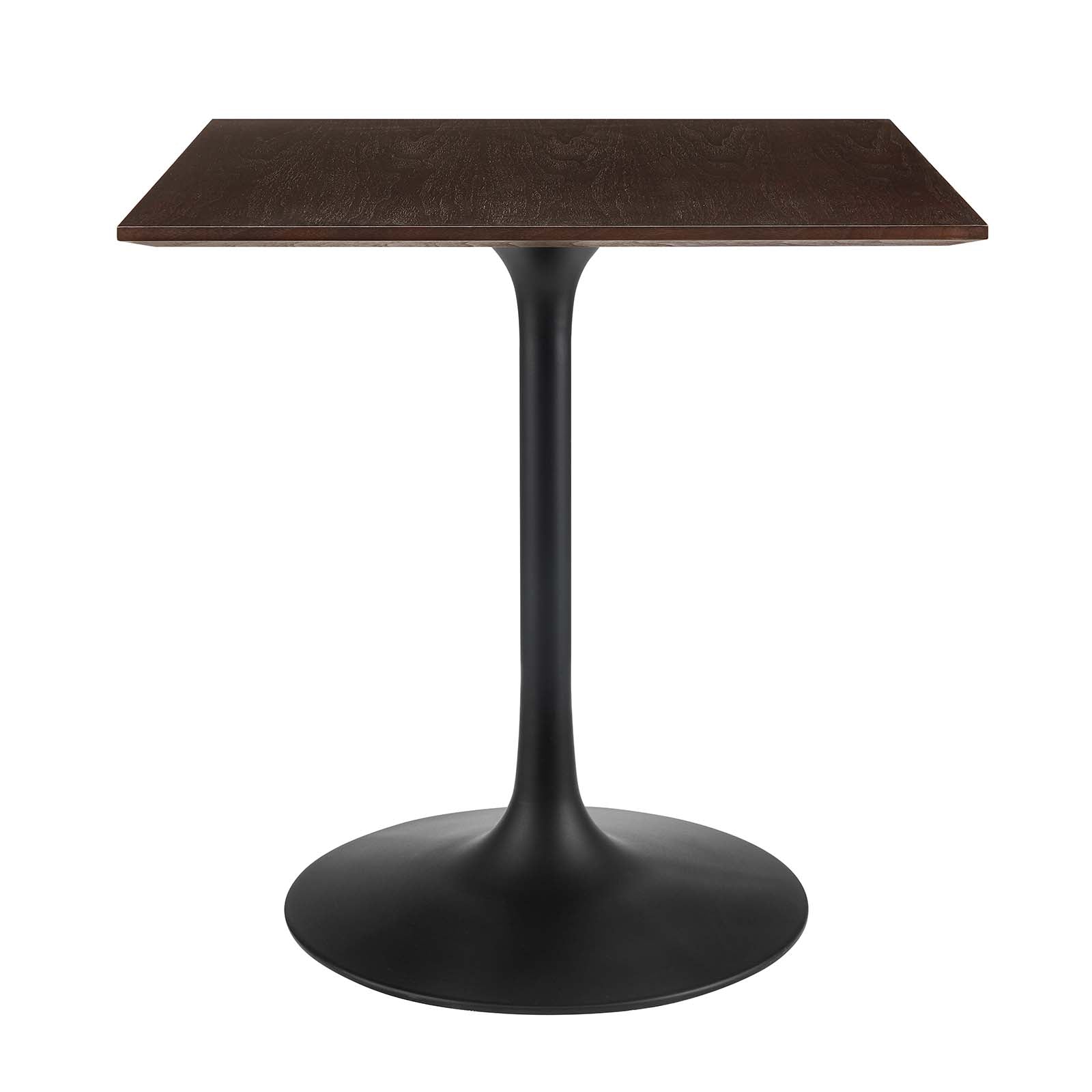 Modway Dining Tables - Lippa-28"-Square-Wood-Grain-Square-Dining-Table-Black-Cherry-Walnut