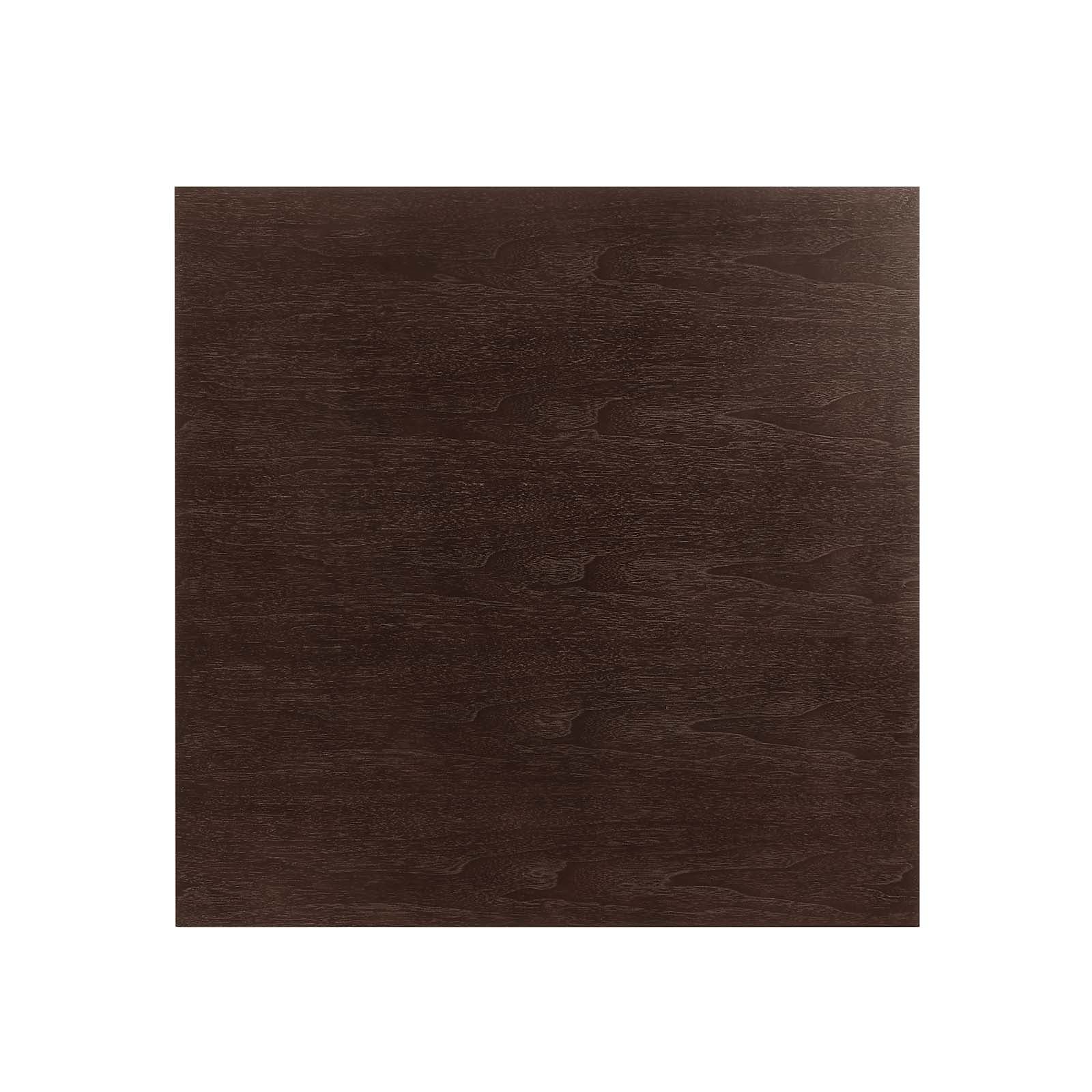 Modway Dining Tables - Lippa-28"-Square-Wood-Grain-Square-Dining-Table-Black-Cherry-Walnut