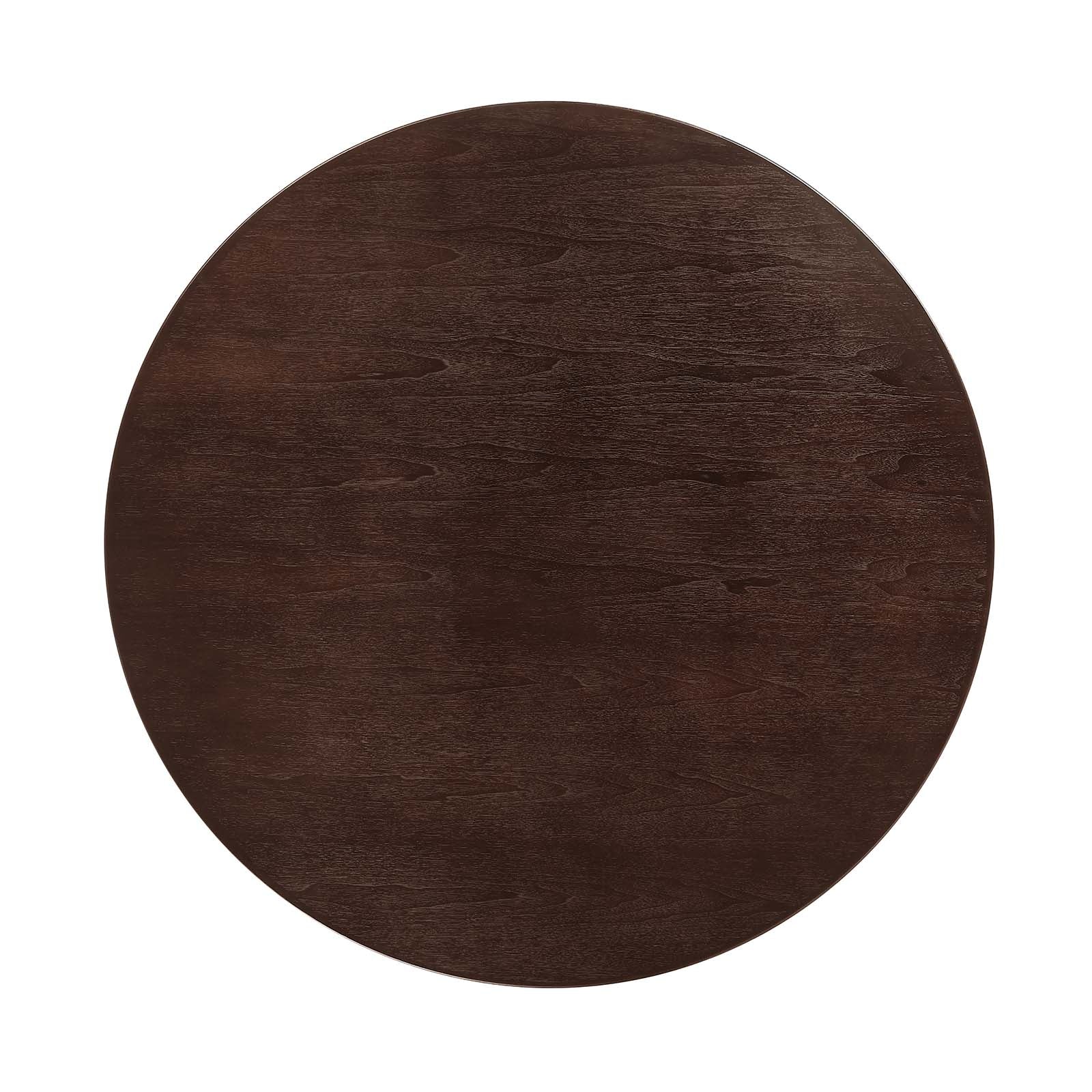 Modway Dining Tables - Lippa-47"-Round-Wood-Grain-Dining-Table-Black-Cherry-Walnut