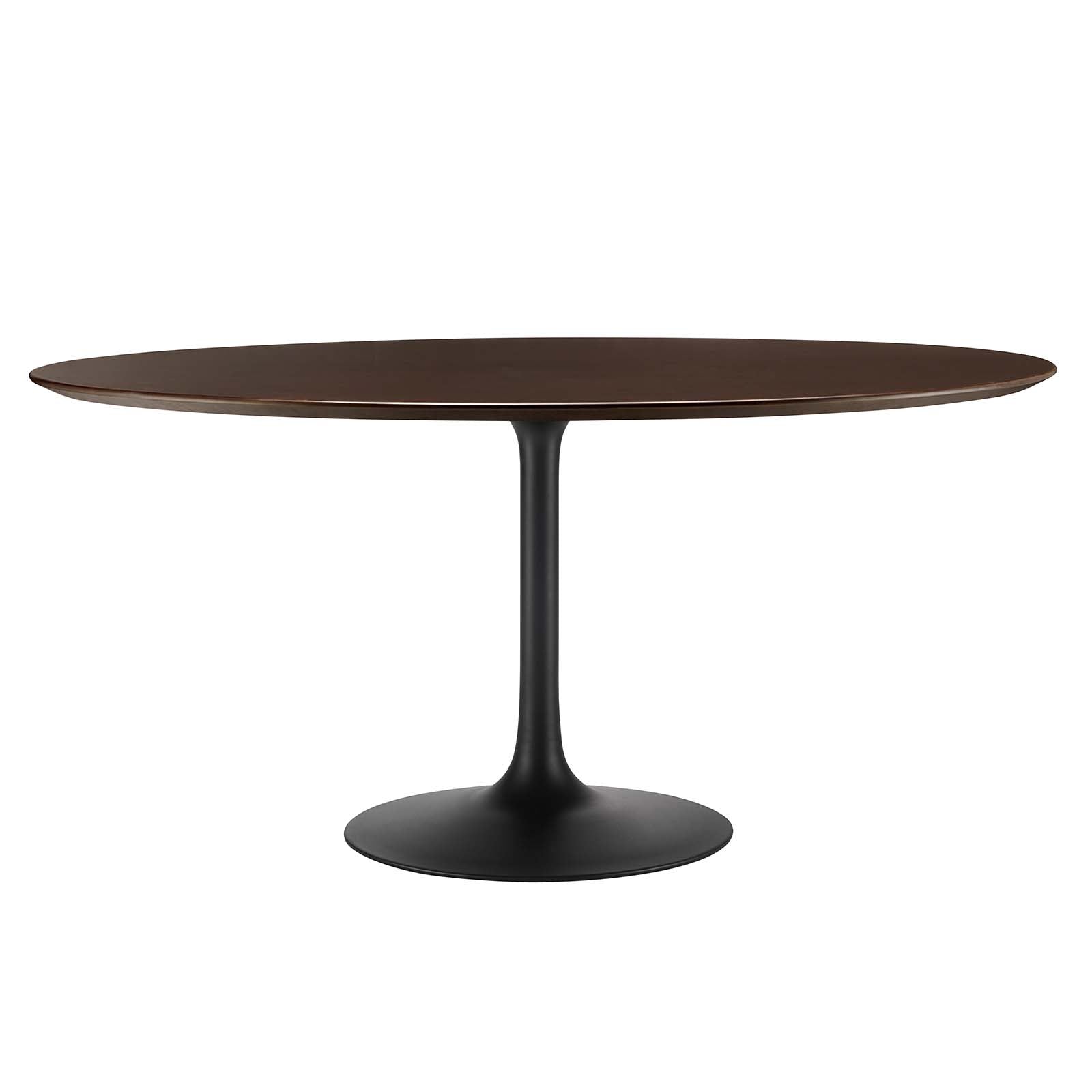 Modway Dining Tables - Lippa-60"-Round-Wood-Grain-Dining-Table-Black-Cherry-Walnut
