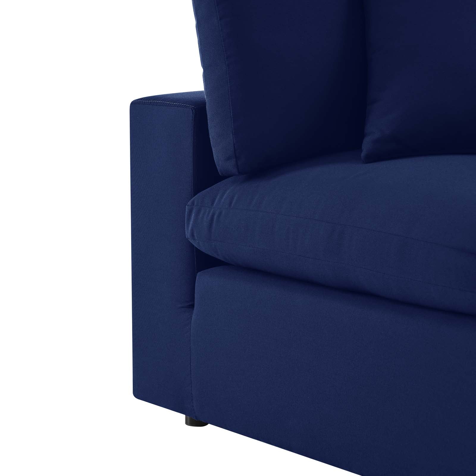 Modway Outdoor Chairs - Commix Sunbrella Outdoor Patio Armless Chair Navy