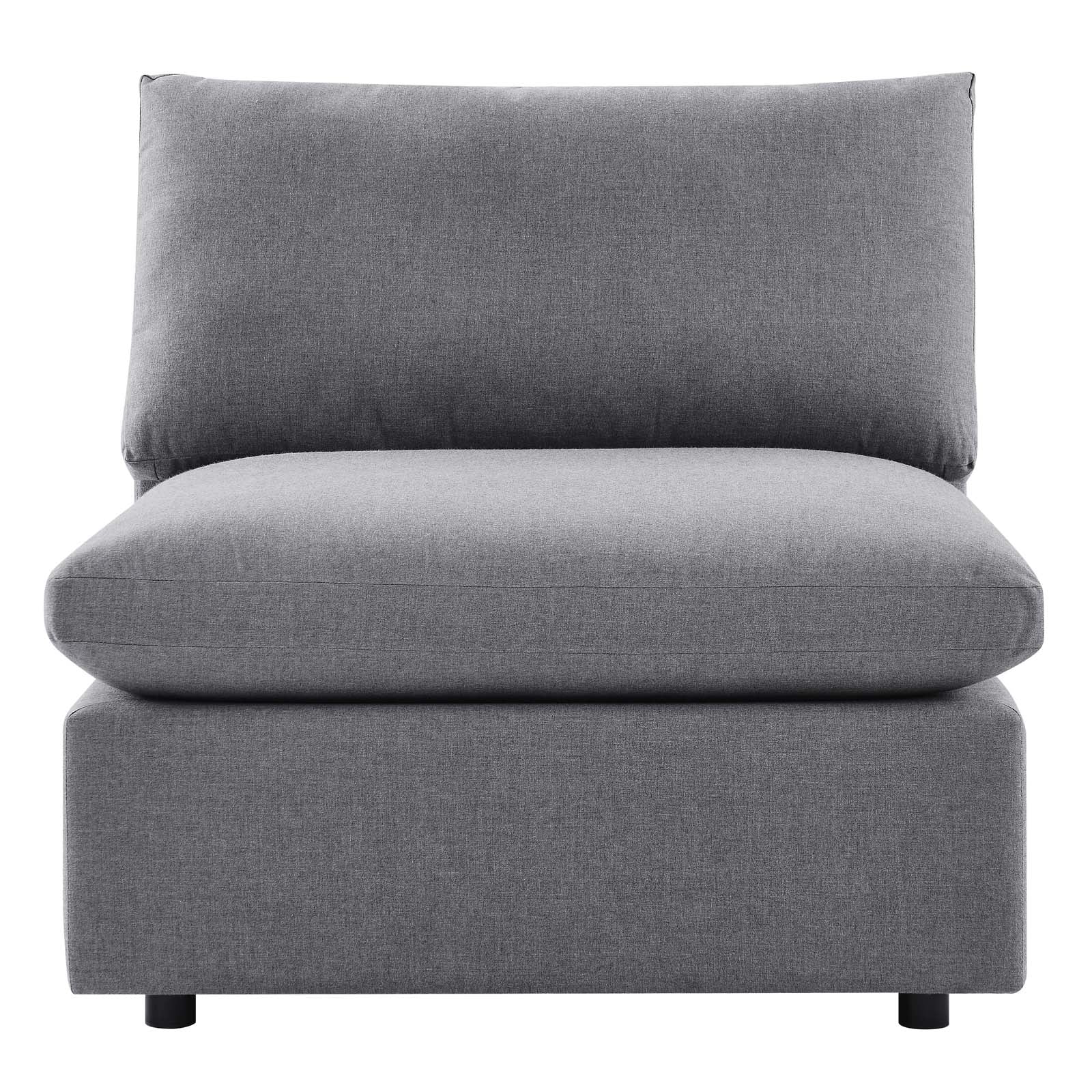 Modway Outdoor Chairs - Commix Sunbrella Outdoor Patio Armless Chair Gray