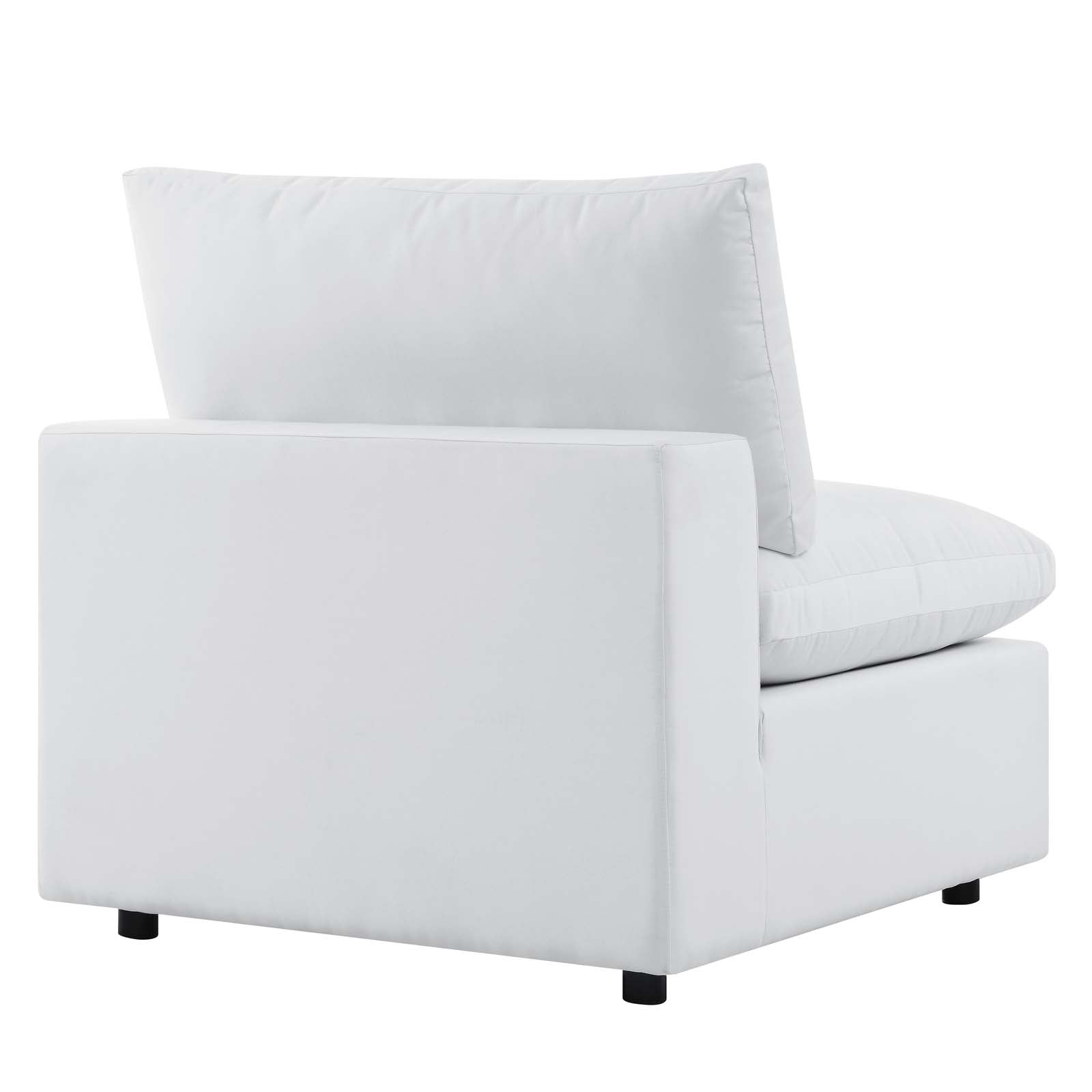 Modway Outdoor Chairs - Commix Sunbrella Outdoor Patio Armless Chair White