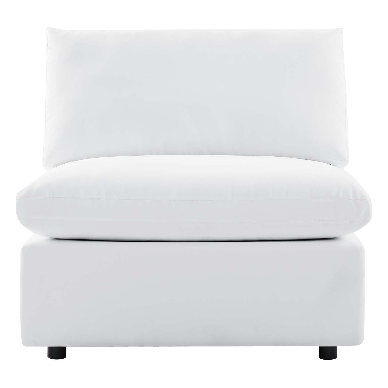 Modway Outdoor Chairs - Commix Sunbrella Outdoor Patio Armless Chair White