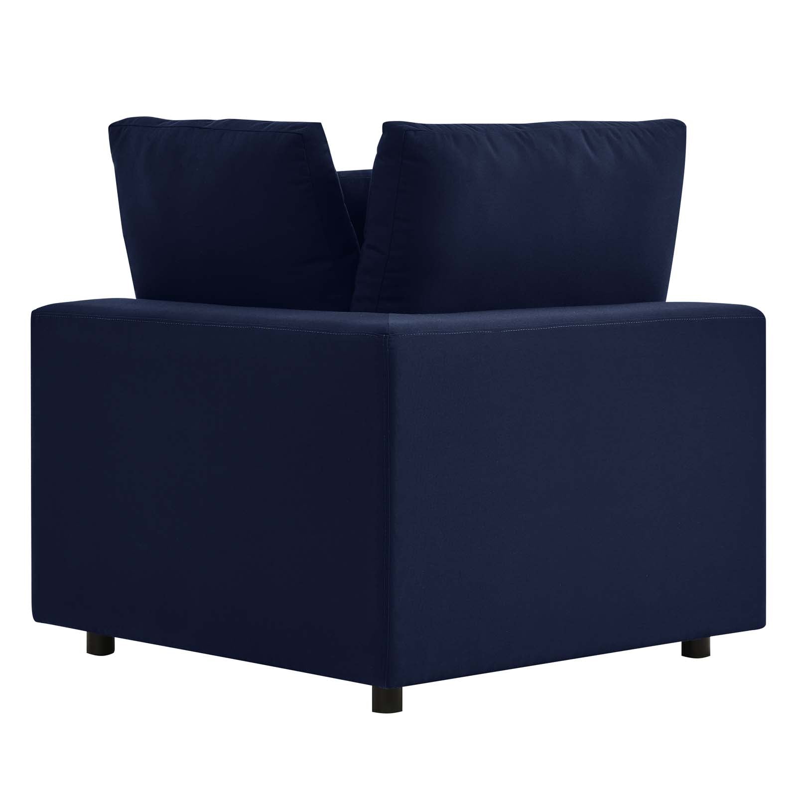 Modway Outdoor Chairs - Commix Sunbrella Outdoor Patio Corner Chair Navy