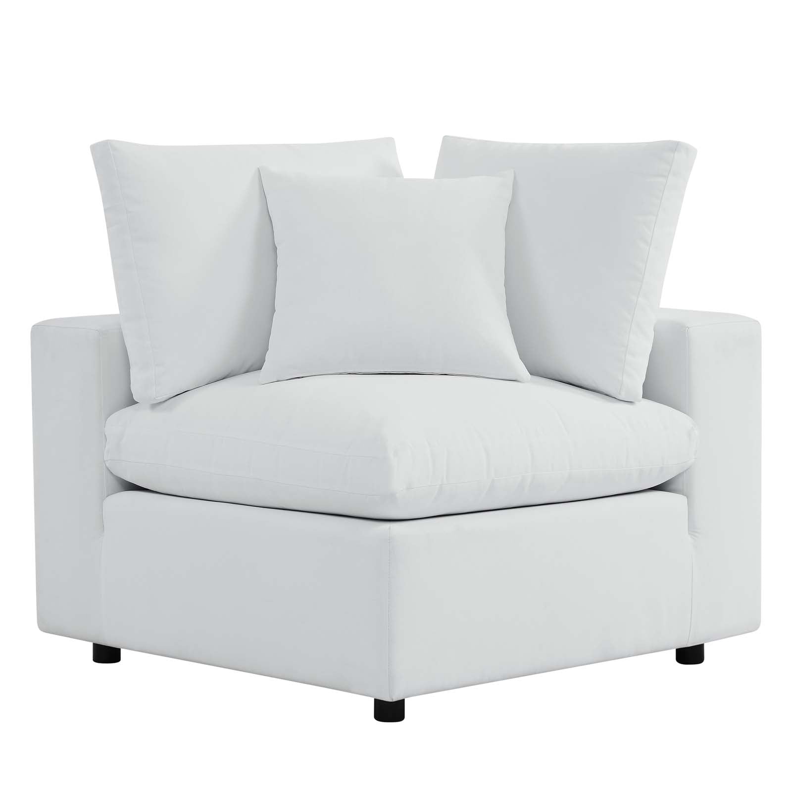 Modway Outdoor Chairs - Commix Sunbrella Outdoor Patio Corner Chair White