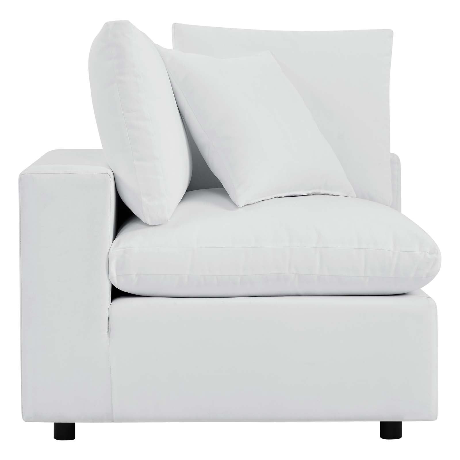 Modway Outdoor Chairs - Commix Sunbrella Outdoor Patio Corner Chair White