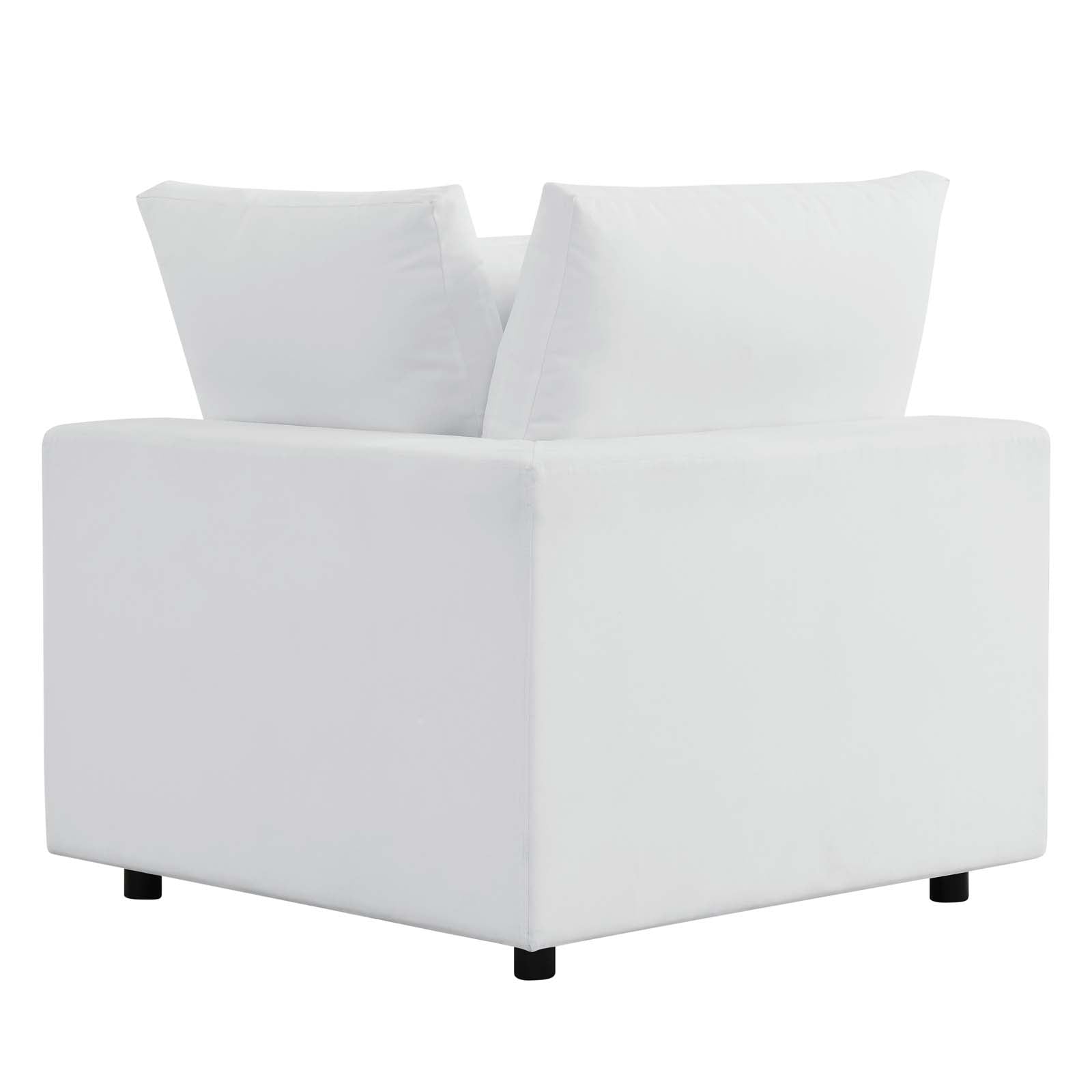 Modway Outdoor Chairs - Commix Sunbrella Outdoor Patio Corner Chair White