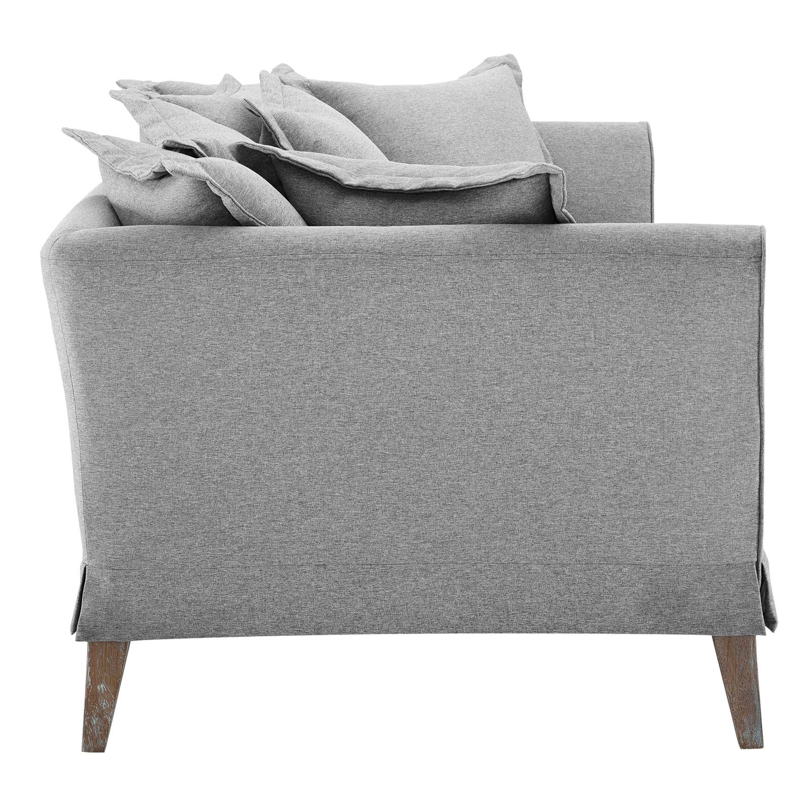 Modway Sofas & Couches - Rowan-Fabric-Sofa-Light-Gray