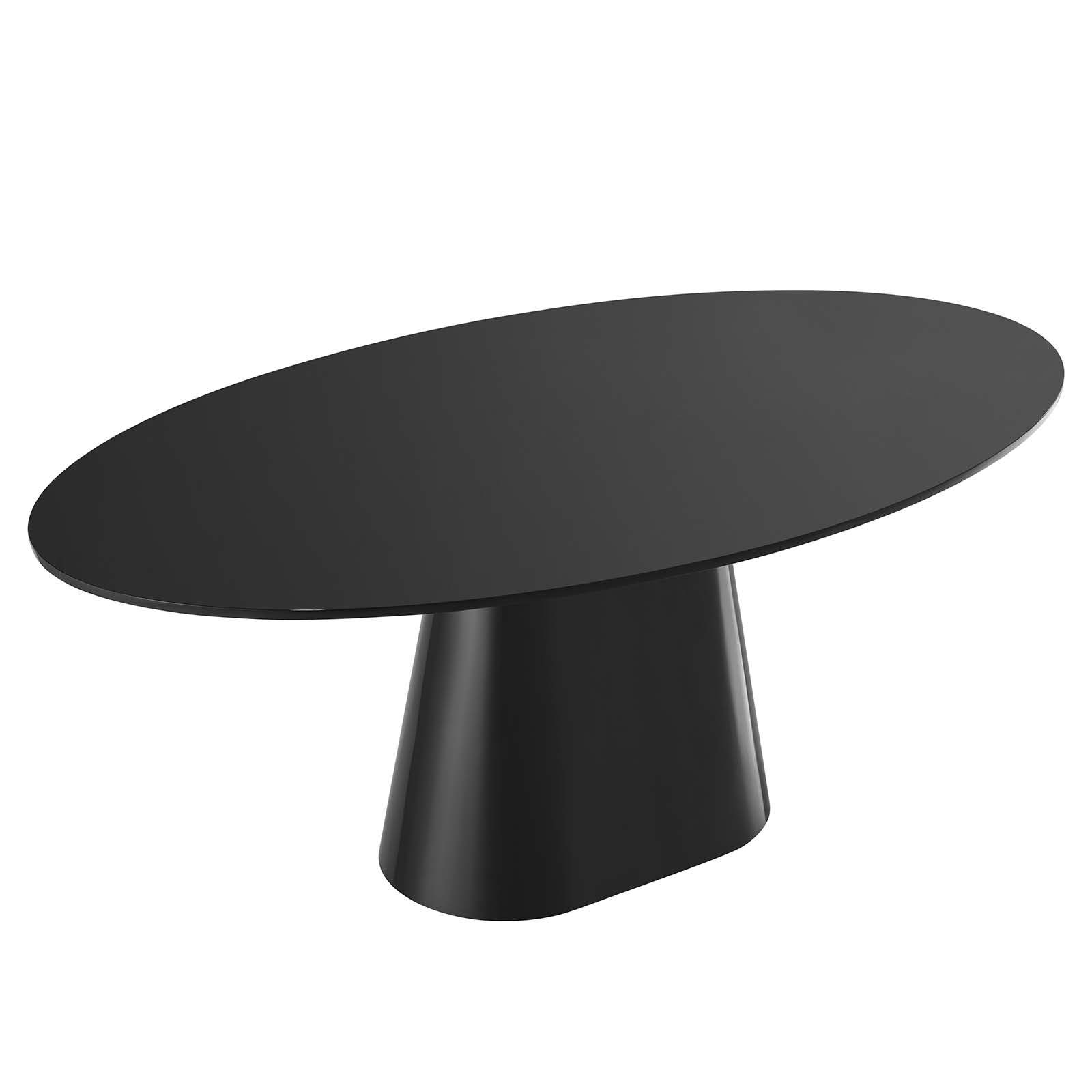 Modway Dining Tables - Provision 75" Oval Dining Table Black