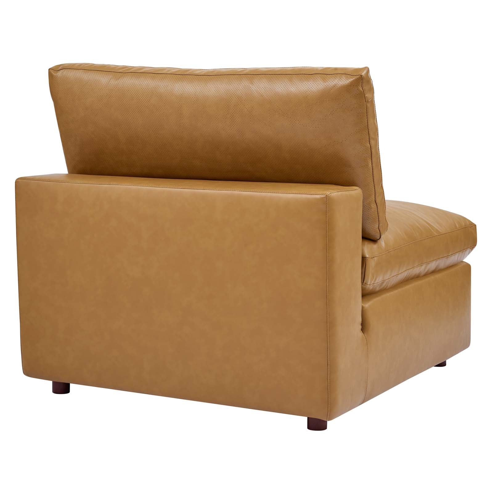 Modway Sectional Sofas - Commix Down Filled Overstuffed 5 Piece Sectional Sofa Tan