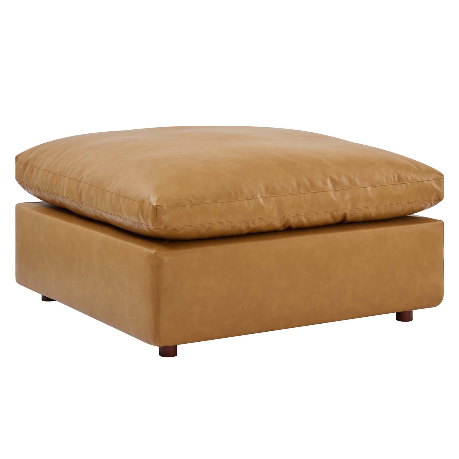 Modway Sectional Sofas - Commix Down Filled Overstuffed 5 Piece Sectional Sofa Tan