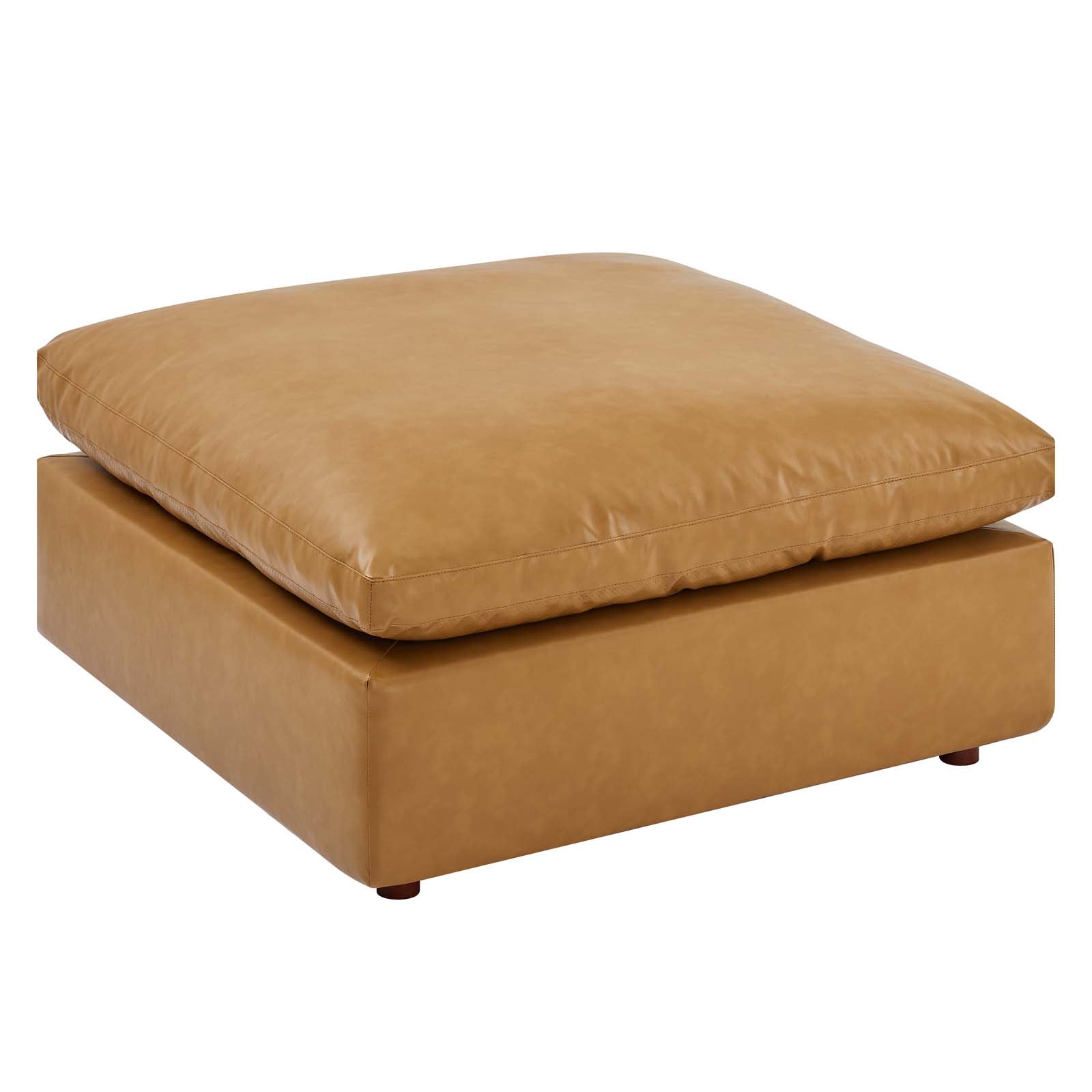 Modway Sectional Sofas - Commix Down Filled Overstuffed 5 Piece Sectional Sofa Tan