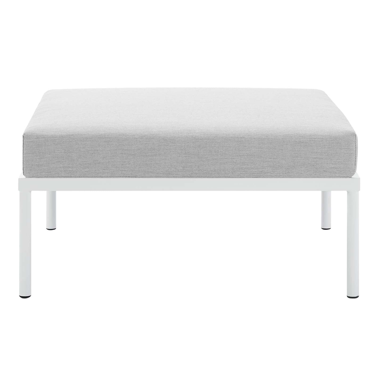 Modway Outdoor Conversation Sets - Harmony 6-Piece Sunbrella Basket Weave Outdoor Patio Aluminum Seating Set Tan Gray